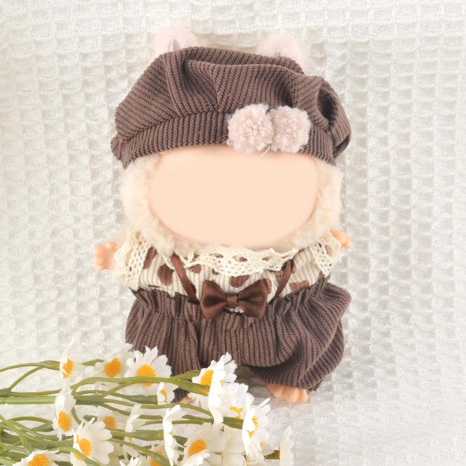 ست لباس عروسکی 3 تکه KASTWAVE برای عروسک پولیشی Labubu، شامل کلاه، تاپ و شلوار، مناسب برای عروسک های 17 سانتی متری، هدیه لوازم جانبی شیک عروسک برای پسران و دختران (بدون عروسک) ست لباس عروسکی 3 تکه KASTWAVE برای عروسک پولیشی Labubu، شامل کلاه، تاپ و شلوار، مناسب برای عروسک های 17 سانتی متری، هدیه لوازم جانبی شیک عروسک برای پسران و دختران (بدون عروسک)