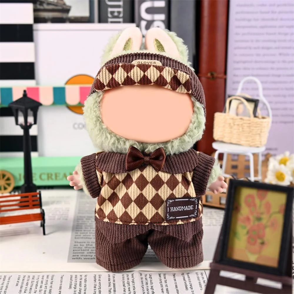 ست لباس عروسک 17 سانتی متری برای لابوبو، AZONEE شامل 3 تکه لباس شیک، کلاه و لوازم جانبی، لباس پوشاندن آسان برای عروسک های 17 سانتی متری، ایده آل برای نمایش و عکاسی، عروسک شامل نمی شود ست لباس عروسک 17 سانتی متری برای لابوبو، AZONEE شامل 3 تکه لباس شیک، کلاه و لوازم جانبی، لباس پوشاندن آسان برای عروسک های 17 سانتی متری، ایده آل برای نمایش و عکاسی، عروسک شامل نمی شود