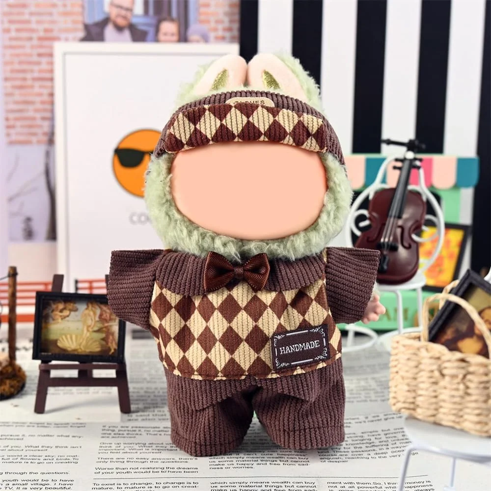 ست لباس عروسک 17 سانتی متری برای لابوبو، AZONEE شامل 3 تکه لباس شیک، کلاه و لوازم جانبی، لباس پوشاندن آسان برای عروسک های 17 سانتی متری، ایده آل برای نمایش و عکاسی، عروسک شامل نمی شود ست لباس عروسک 17 سانتی متری برای لابوبو، AZONEE شامل 3 تکه لباس شیک، کلاه و لوازم جانبی، لباس پوشاندن آسان برای عروسک های 17 سانتی متری، ایده آل برای نمایش و عکاسی، عروسک شامل نمی شود