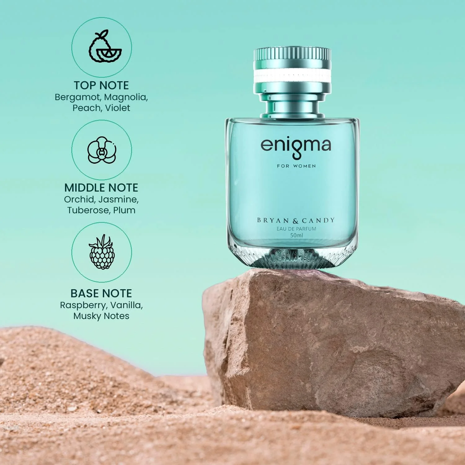 ادکلن زنانه برایان اند کندی مدل Enigma (ادو پرفیوم) | 50 میلی لیتر | عطر زنانه، رایحه ماندگار، تازه و آرامش بخش ادکلن زنانه برایان اند کندی مدل Enigma (ادو پرفیوم) | 50 میلی لیتر | عطر زنانه، رایحه ماندگار، تازه و آرامش بخش