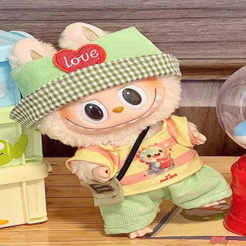 ست لباس و لوازم جانبی عروسک لابوبو KUTIS، 4 تکه - لباس های چند رنگ با استایل غیر رسمی برای بازی های خیالی - بسته لباس و لوازم جانبی برای کودکان و کلکسیونرها