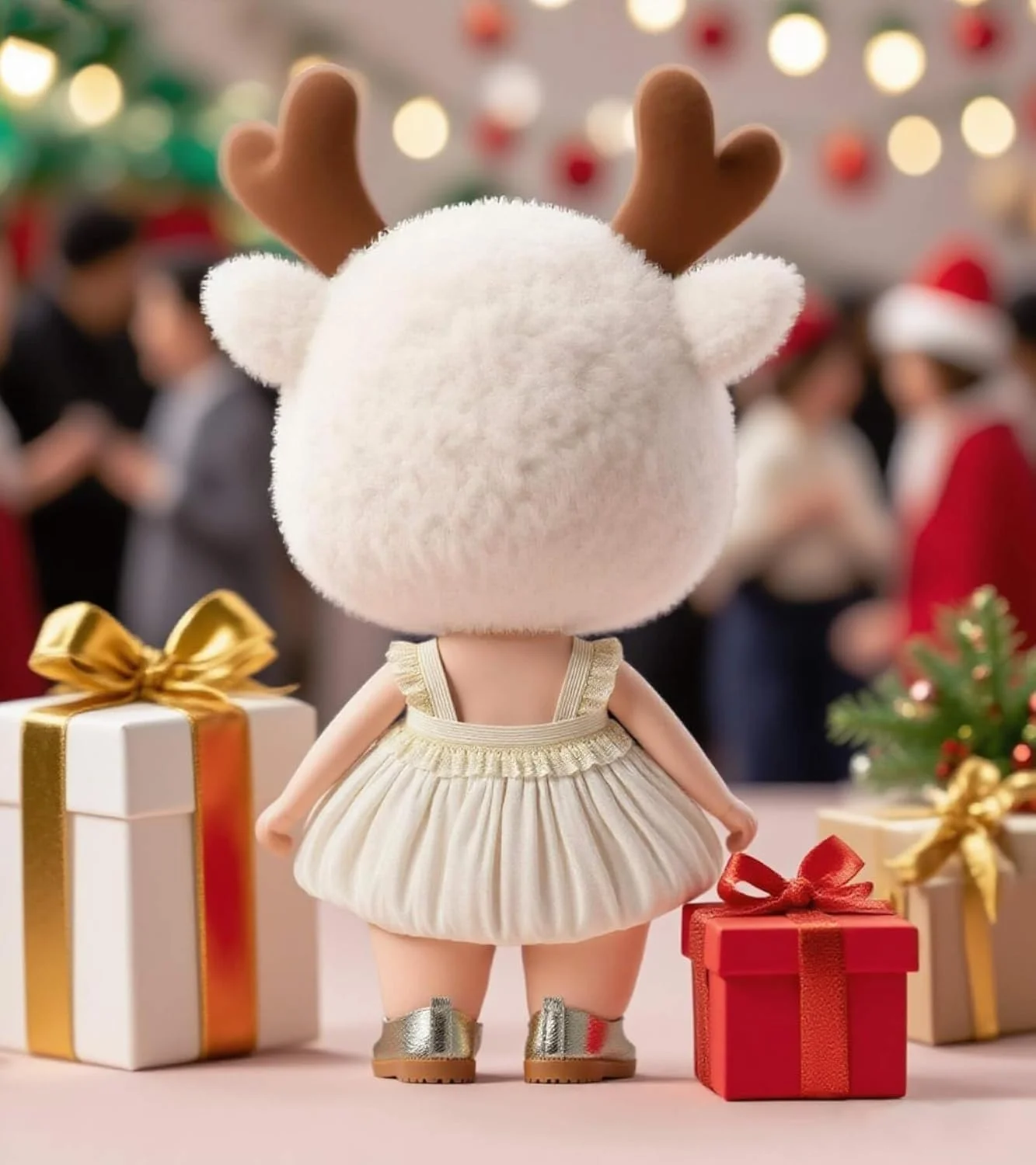 لباس عروسک 17 سانتی متری - لباس توری شامپاین، کفش های طلایی و کیف دوربین - مناسب برای فیگورهای کلکسیونی لباس عروسک 17 سانتی متری - لباس توری شامپاین، کفش های طلایی و کیف دوربین - مناسب برای فیگورهای کلکسیونی