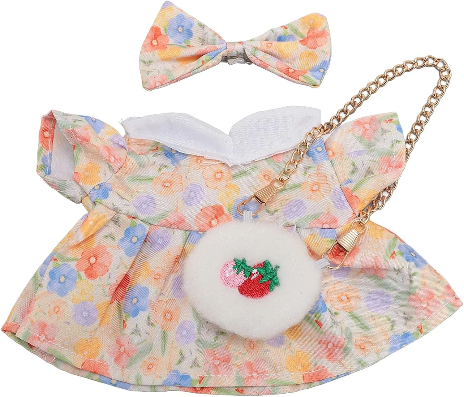 لباس عروسک پولیشی RIZGHWOY، سازگاری خوب و استفاده آسان، لباس برای عروسک های پولیشی پنبه ای، لباس با کیف توت فرنگی، ایده تولد (1) لباس عروسک پولیشی RIZGHWOY، سازگاری خوب و استفاده آسان، لباس برای عروسک های پولیشی پنبه ای، لباس با کیف توت فرنگی، ایده تولد (1)