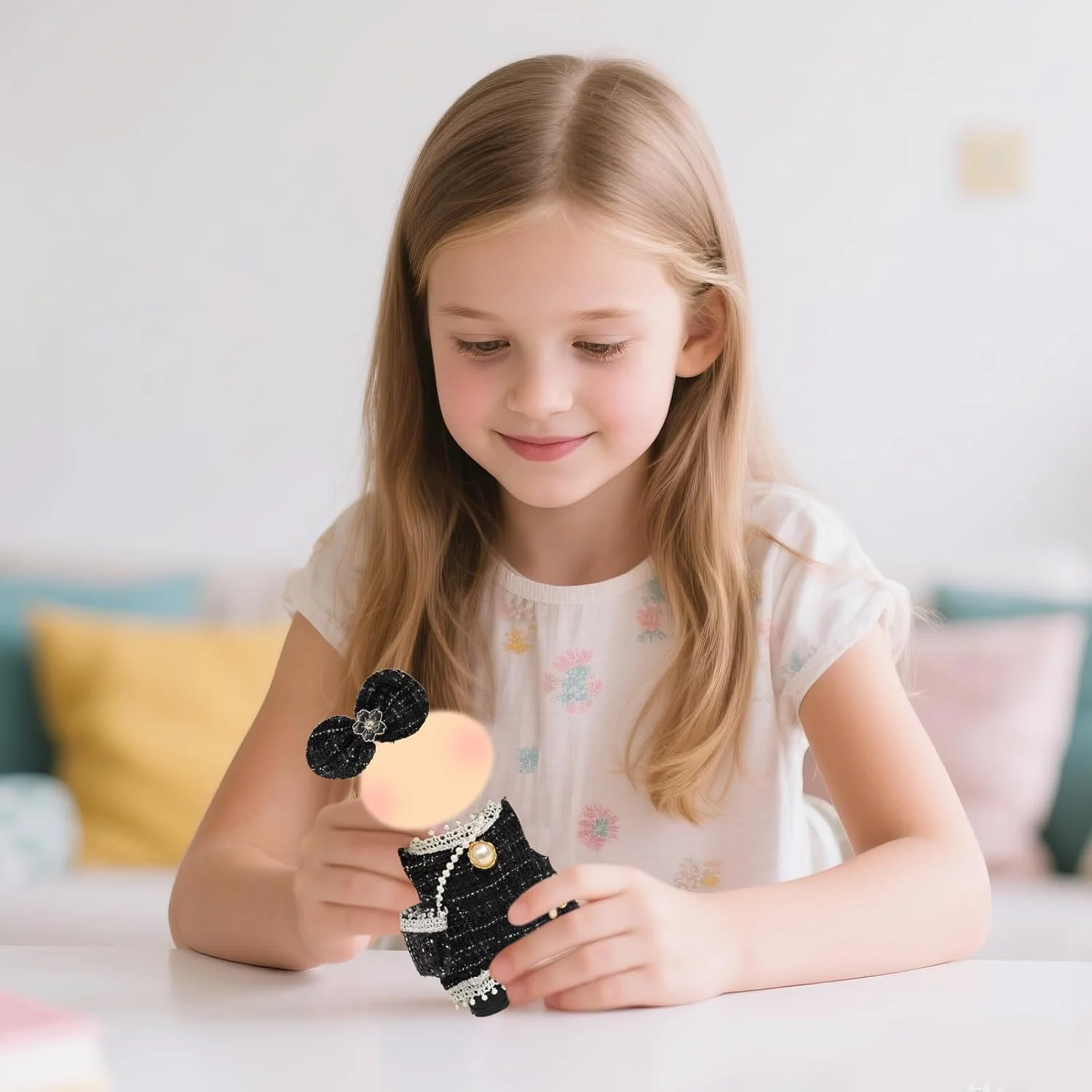 لباس عروسک کلاسیک مشکی 17 سانتی متری لباس عروسک کلاسیک مشکی 17 سانتی متری