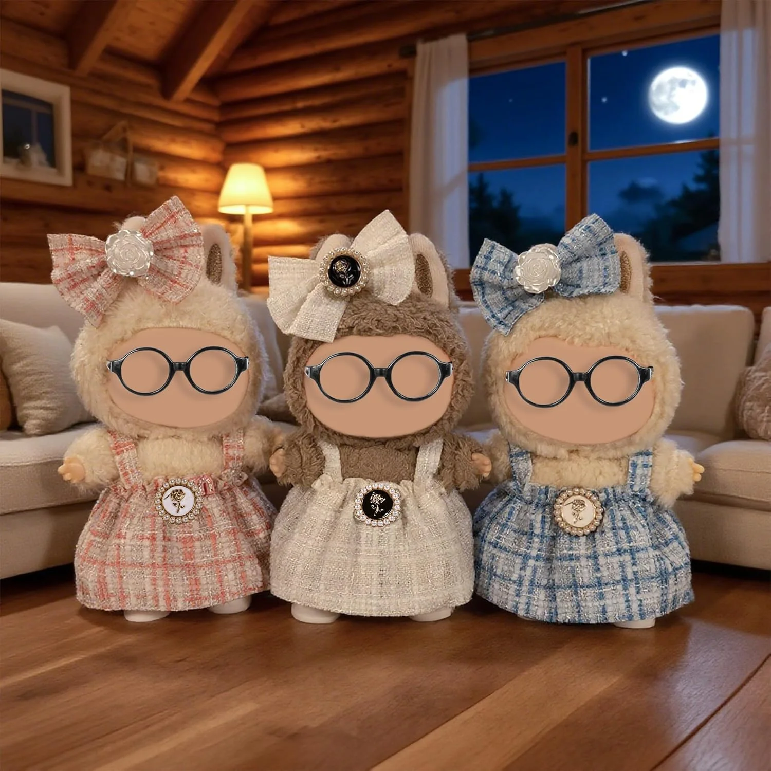 مجموعه 3 عددی لباس و لوازم جانبی شیک برای عروسک های 17 سانتی متری شامل - لوازم جانبی نرم و شیک (عروسک و عینک شامل نمی شوند) مجموعه 3 عددی لباس و لوازم جانبی شیک برای عروسک های 17 سانتی متری شامل - لوازم جانبی نرم و شیک (عروسک و عینک شامل نمی شوند)