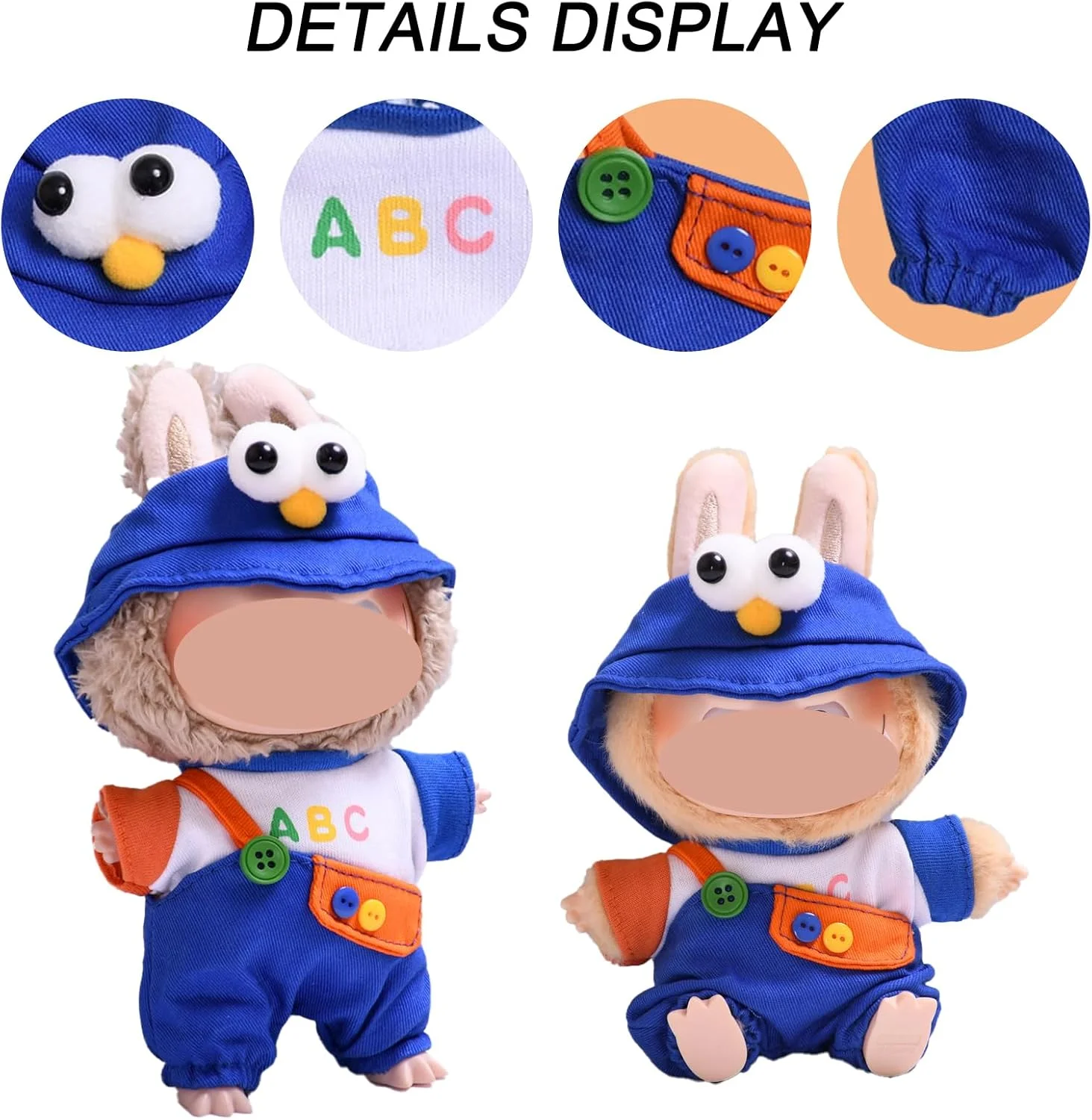 لباس عروسک TYXHXTF، لباس های آبی ست برای عروسک 17 سانتی متری، لباس پولیشی لباس عروسک TYXHXTF، لباس های آبی ست برای عروسک 17 سانتی متری، لباس پولیشی