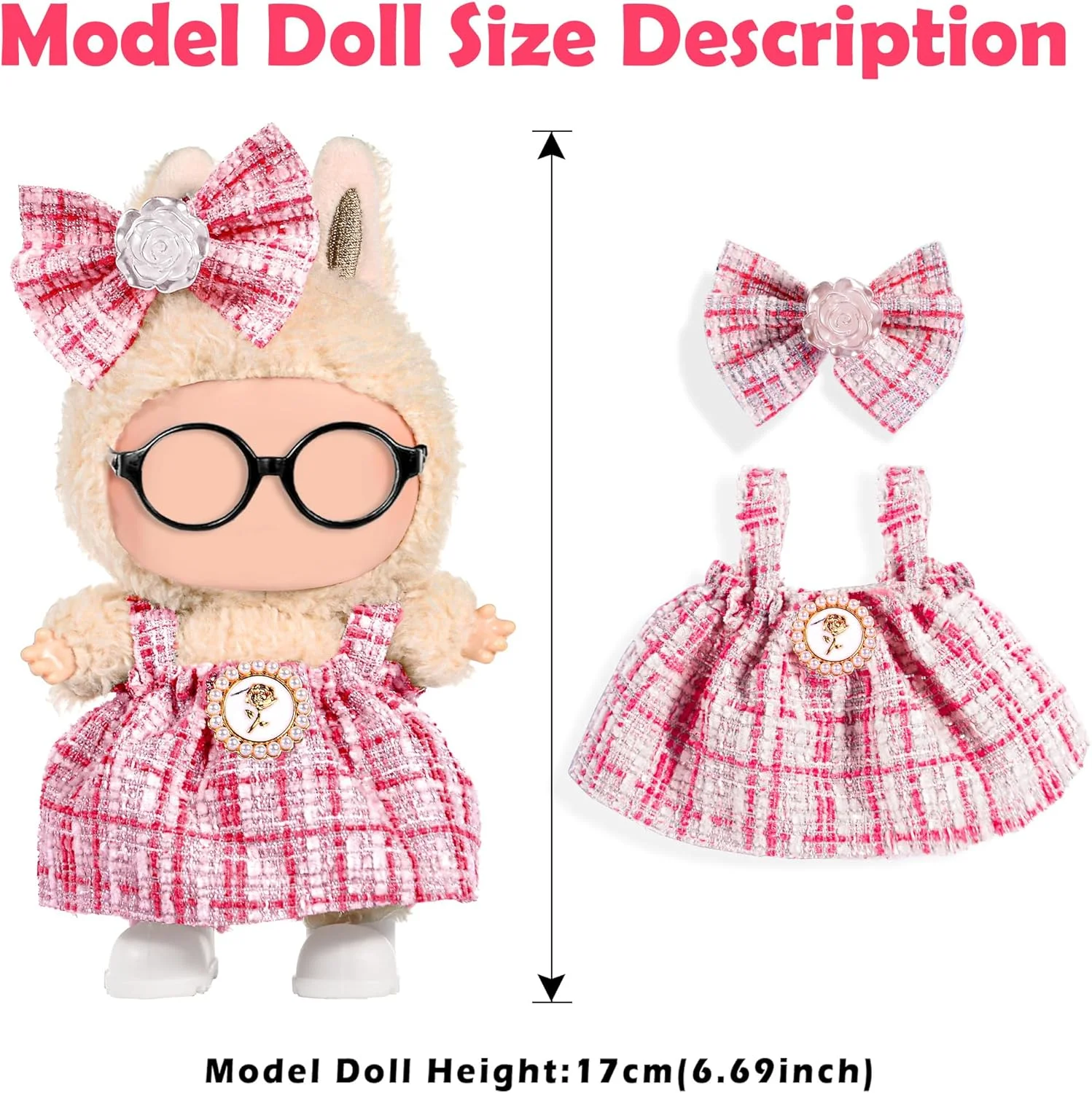 مجموعه 3 عددی لباس و لوازم جانبی شیک برای عروسک های 17 سانتی متری شامل - لوازم جانبی نرم و شیک (عروسک و عینک شامل نمی شوند) مجموعه 3 عددی لباس و لوازم جانبی شیک برای عروسک های 17 سانتی متری شامل - لوازم جانبی نرم و شیک (عروسک و عینک شامل نمی شوند)