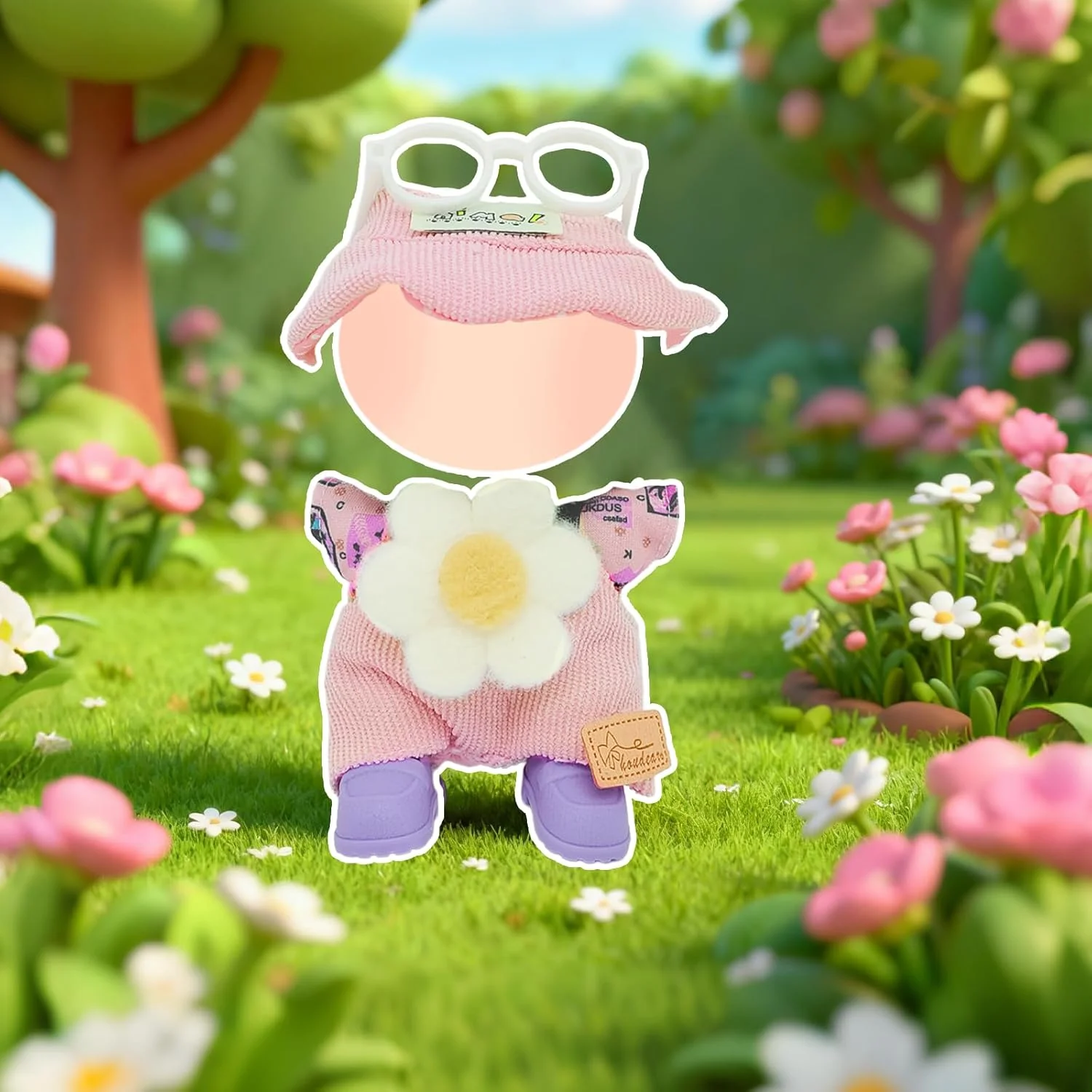 ست لباس عروسک صورتی 5 تکه برای عروسک های 17 سانتی متری، ست لباس عروسک گلدار شامل 1 تاپ، 1 سرهمی، 1 عینک، 1 جفت کفش، لوازم جانبی عروسک شیرین، هدیه تولد و کریسمس عالی برای دختران ست لباس عروسک صورتی 5 تکه برای عروسک های 17 سانتی متری، ست لباس عروسک گلدار شامل 1 تاپ، 1 سرهمی، 1 عینک، 1 جفت کفش، لوازم جانبی عروسک شیرین، هدیه تولد و کریسمس عالی برای دختران