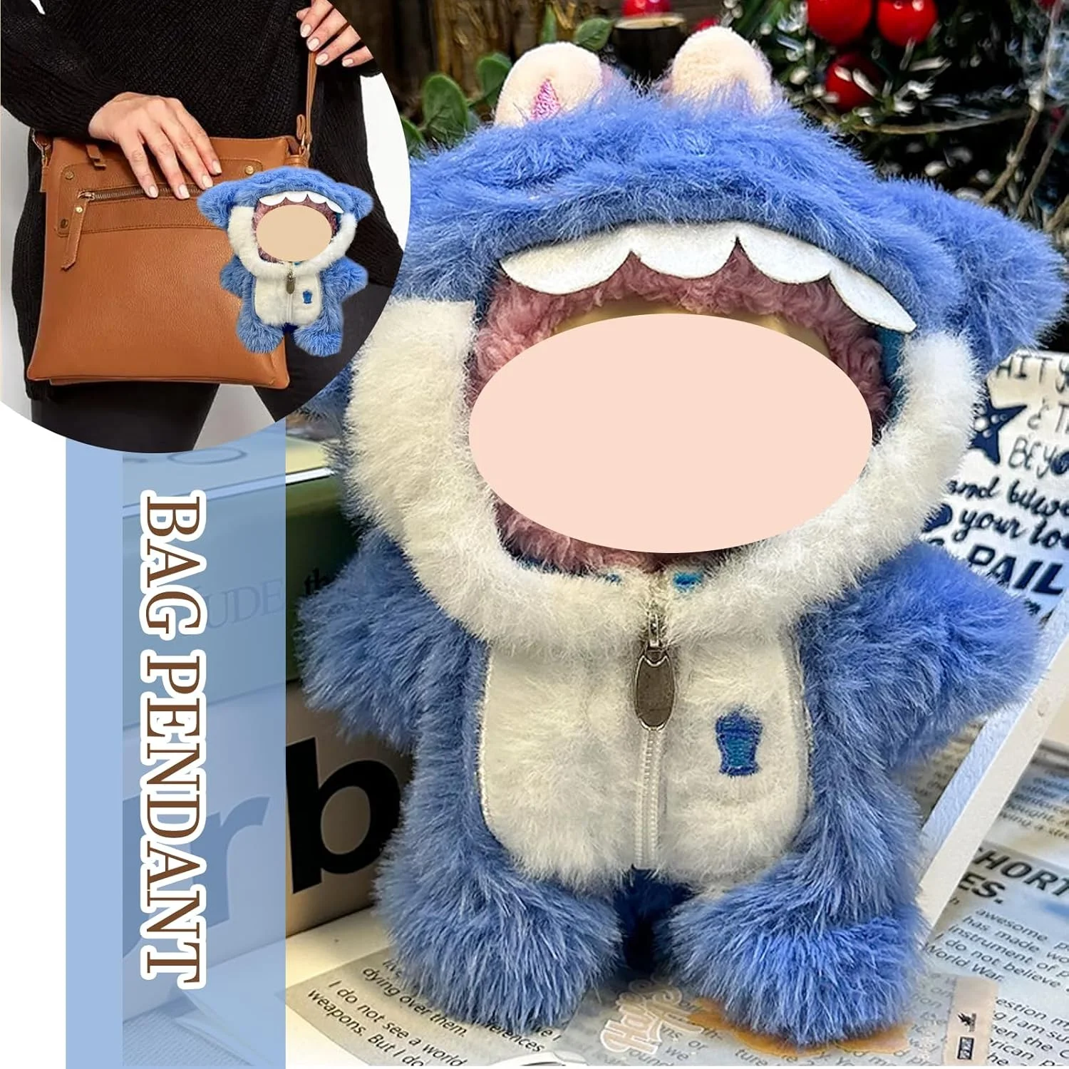 لباس عروسک TYXHXTF، لباس کوسه آبی شیک و زیبا، لباس عروسک بزرگ 17 سانتی متری، لباس پولیشی لباس عروسک TYXHXTF، لباس کوسه آبی شیک و زیبا، لباس عروسک بزرگ 17 سانتی متری، لباس پولیشی