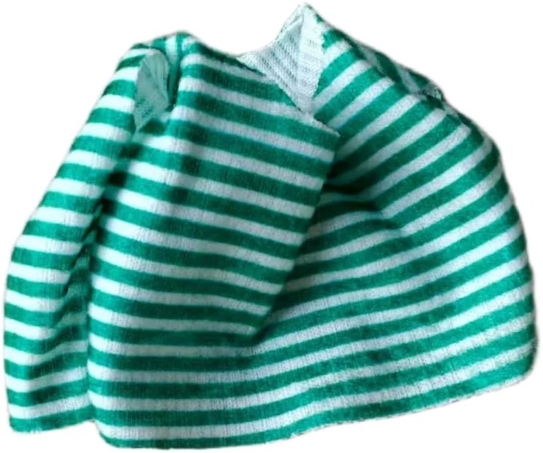 ست لباس عروسک 17 سانتی متری LA Made BU (بدون عروسک)، سرهمی جین و تی شرت راه راه با کلاه جین و عینک - لباس ممتاز برای عروسک های 15-17 سانتی متری، لوازم جانبی مد روزمره آبی و سبز LabuBlue برای بازی و نمایش ست لباس عروسک 17 سانتی متری LA Made BU (بدون عروسک)، سرهمی جین و تی شرت راه راه با کلاه جین و عینک - لباس ممتاز برای عروسک های 15-17 سانتی متری، لوازم جانبی مد روزمره آبی و سبز LabuBlue برای بازی و نمایش