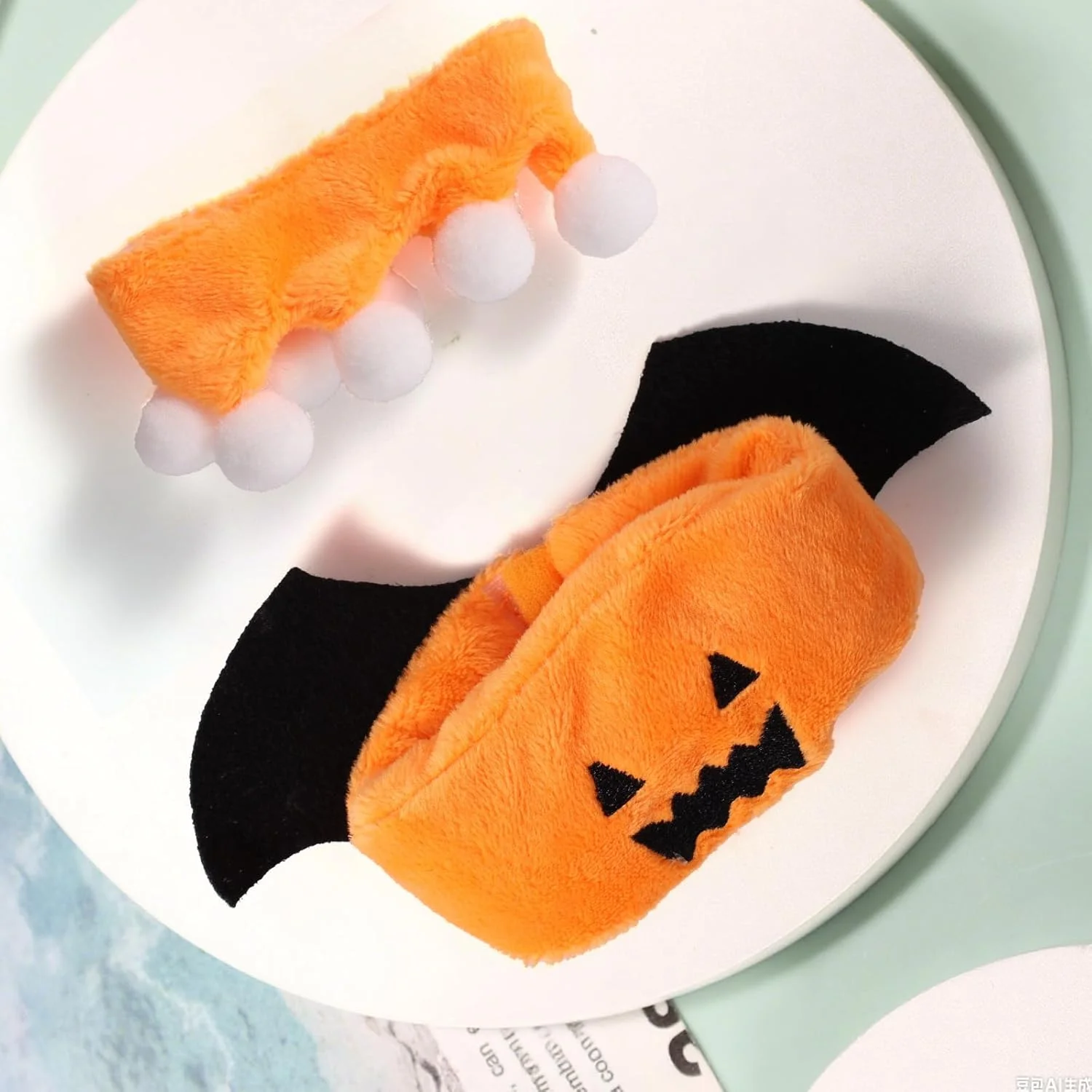 ست لباس عروسک 17 سانتی متری، لباس خفاش و کدو تنبل با تم هالووین نارنجی و شال گردن، لوازم جانبی شیک و زیبا برای کلکسیونرها، تزئین و نمایش ست لباس عروسک 17 سانتی متری، لباس خفاش و کدو تنبل با تم هالووین نارنجی و شال گردن، لوازم جانبی شیک و زیبا برای کلکسیونرها، تزئین و نمایش