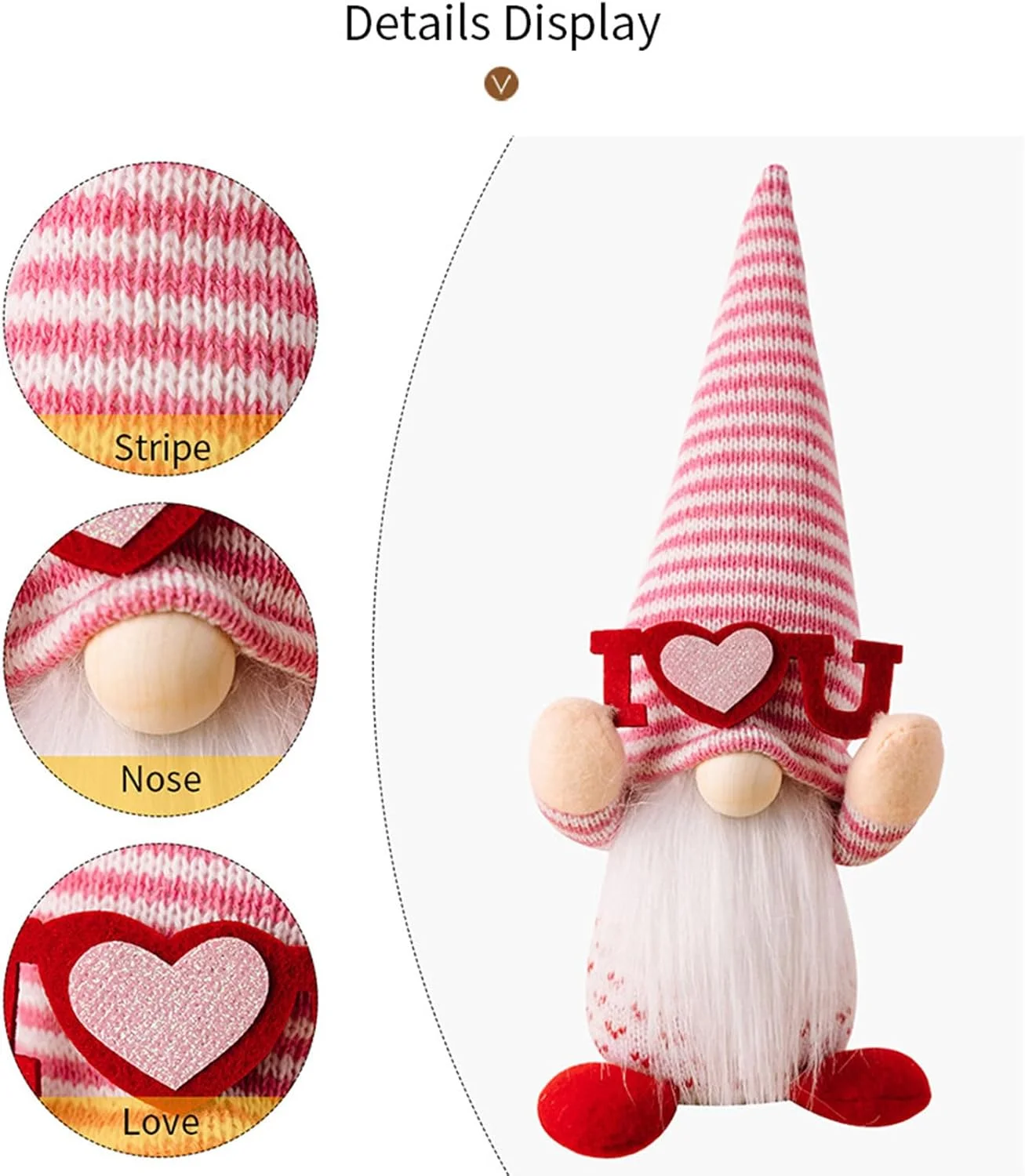 مجسمه دست ساز گنوم های متنوع روز ولنتاین، تزئینی برای خانه و محل کار، لوازم زیبای جشن تعطیلات، مناسب برای دوستداران انیمه مجسمه دست ساز گنوم های متنوع روز ولنتاین، تزئینی برای خانه و محل کار، لوازم زیبای جشن تعطیلات، مناسب برای دوستداران انیمه