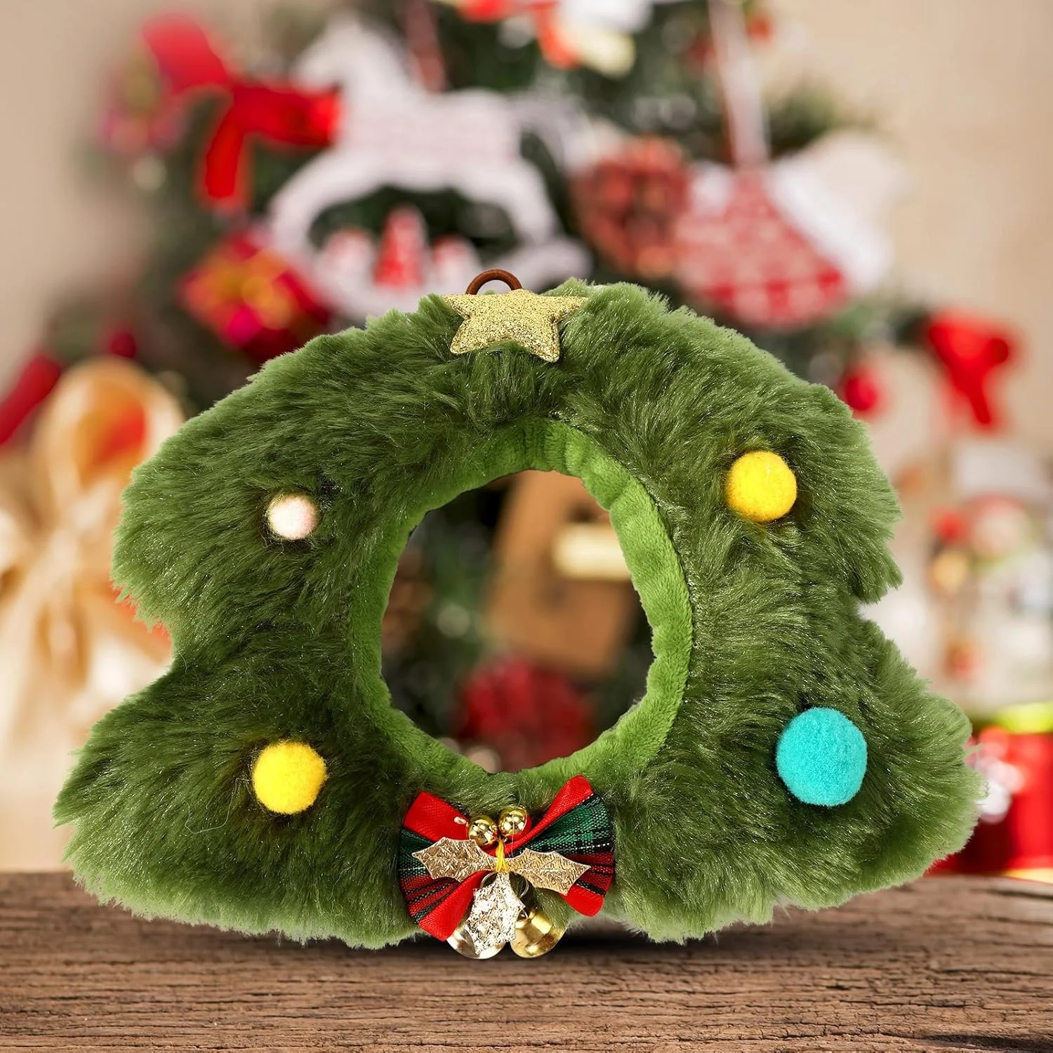 کلاه درخت کریسمس برای عروسک های بزرگ 17 سانتی متری، عروسک های سبز زیبا، لباس کریسمس، لباس جشن کریسمس، سرپوش برای بازی و نمایش کلاه درخت کریسمس برای عروسک های بزرگ 17 سانتی متری، عروسک های سبز زیبا، لباس کریسمس، لباس جشن کریسمس، سرپوش برای بازی و نمایش