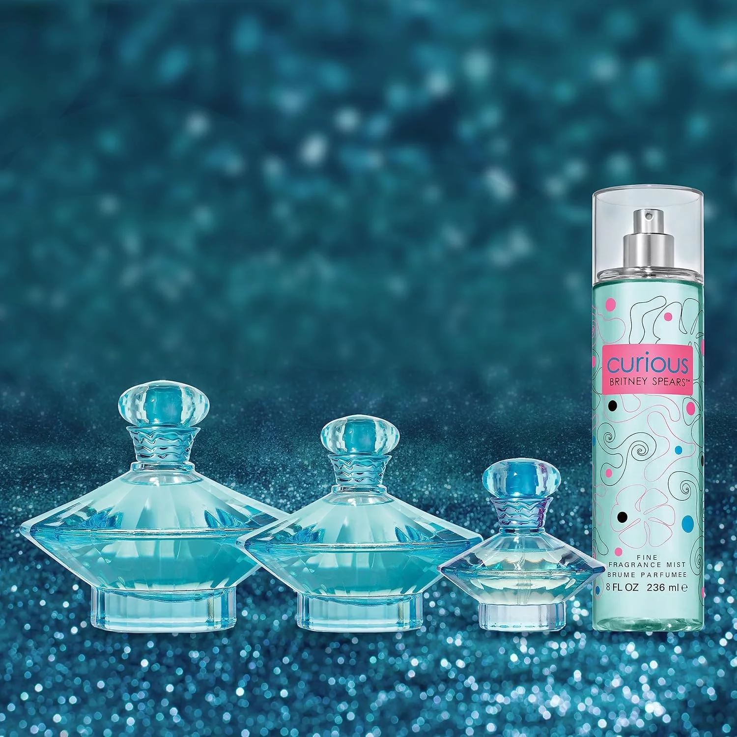 عطر زنانه بریتنی اسپیرز Curious، 100 میل ادو پرفیوم اسپری، سفید عطر زنانه بریتنی اسپیرز Curious، 100 میل ادو پرفیوم اسپری، سفید