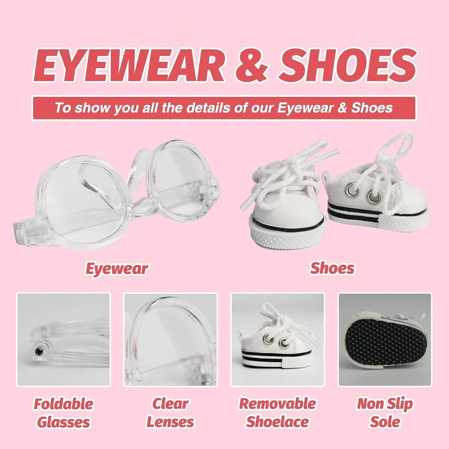 لباس عروسک، لباس های دوست داشتنی برای عروسک های نوزاد، لباس دست ساز با کفش، عینک و گردنبند برای کودکان نوپا، کلکسیونرها، پسران و دختران، هدیه تولد و کریسمس لباس عروسک، لباس های دوست داشتنی برای عروسک های نوزاد، لباس دست ساز با کفش، عینک و گردنبند برای کودکان نوپا، کلکسیونرها، پسران و دختران، هدیه تولد و کریسمس