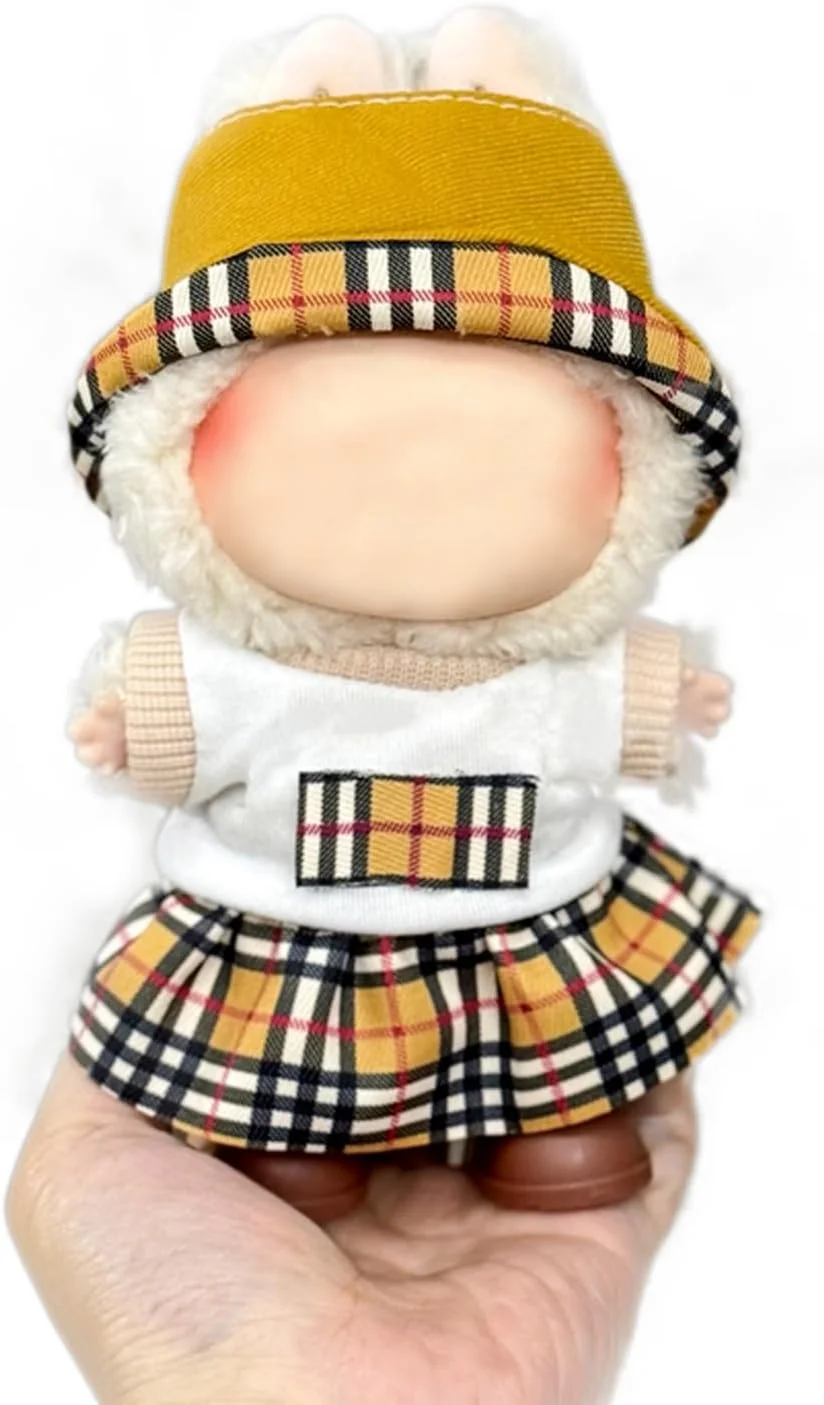 لباس عروسک 17 سانتی متری، لوازم جانبی اسباب بازی لباس کلاسیک اسباب بازی 1 عدد لباس + 1 عدد کلاه (بدون عروسک)