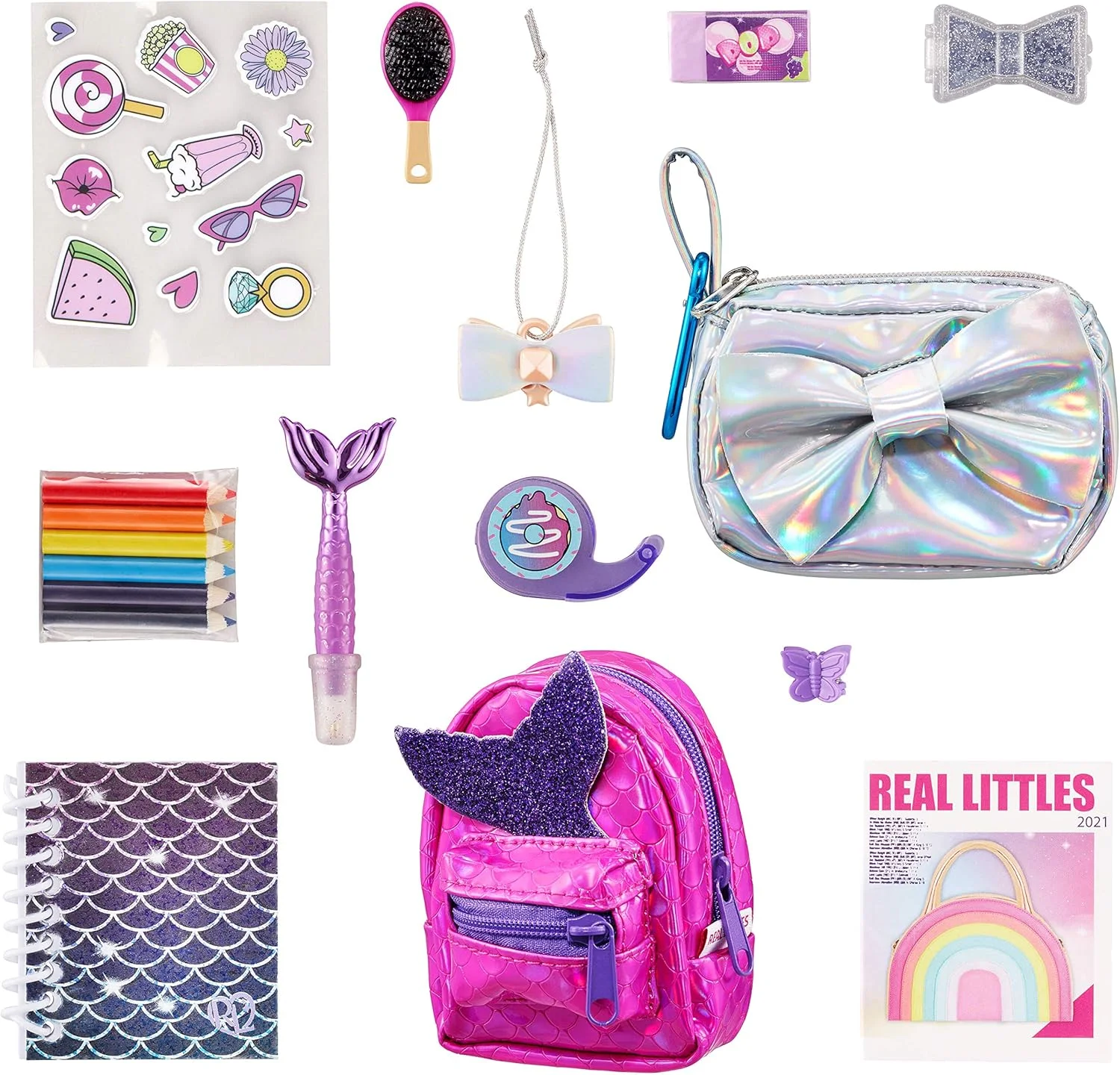 کوله پشتی و کیف دستی کلکسیونی REAL LITTLES - دارای 12 سورپرایز در داخل، در رنگ های مختلف از جمله چند رنگ 25324