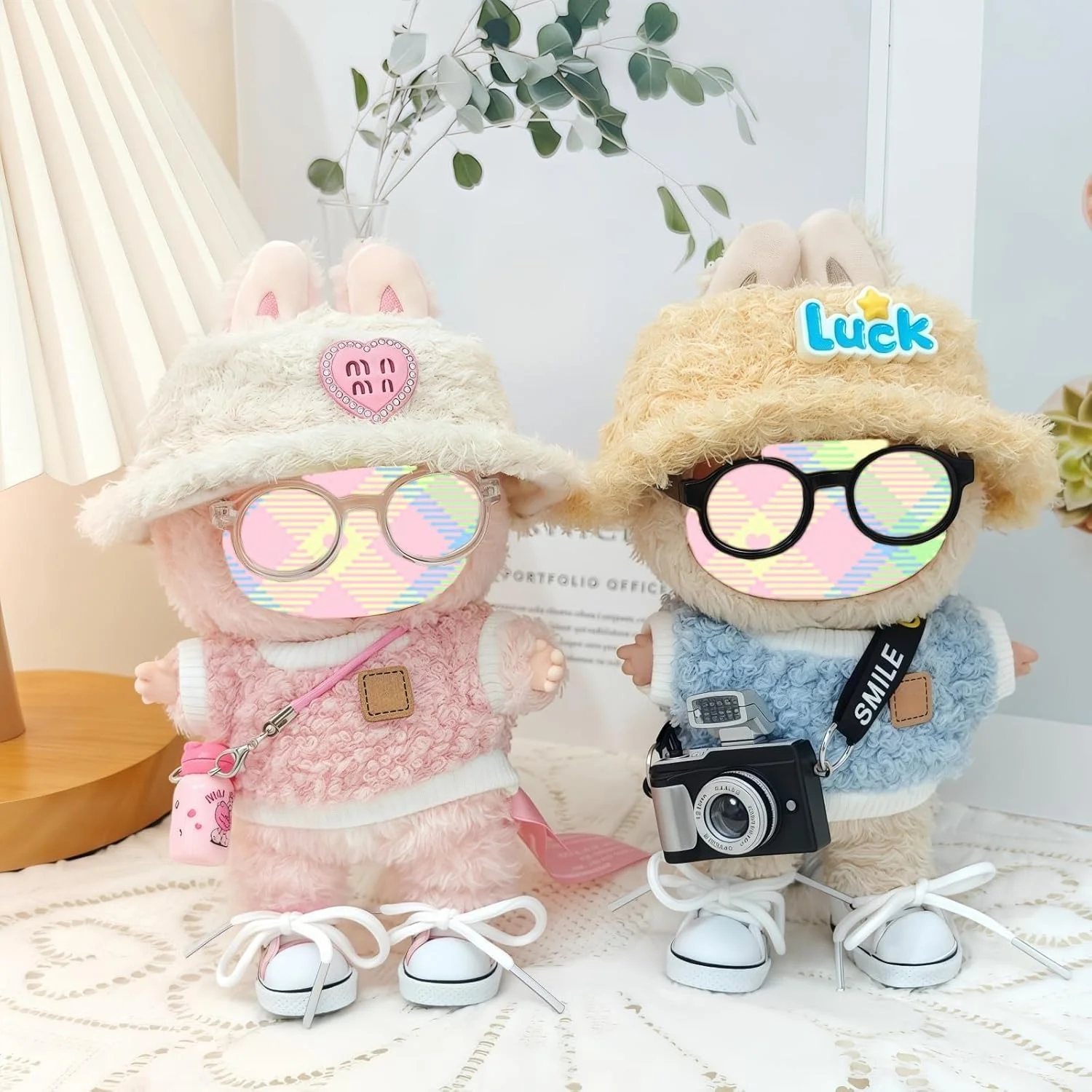 ست لباس عروسک، لوازم جانبی (بدون عروسک)، ست لباس کاوایی زیبا 5 تکه برای عروسک 15 سانتی متری 17 سانتی متری، ست لباس جایگزین عروسک با کلاه عینک ژاکت کفش ست لباس عروسک، لوازم جانبی (بدون عروسک)، ست لباس کاوایی زیبا 5 تکه برای عروسک 15 سانتی متری 17 سانتی متری، ست لباس جایگزین عروسک با کلاه عینک ژاکت کفش