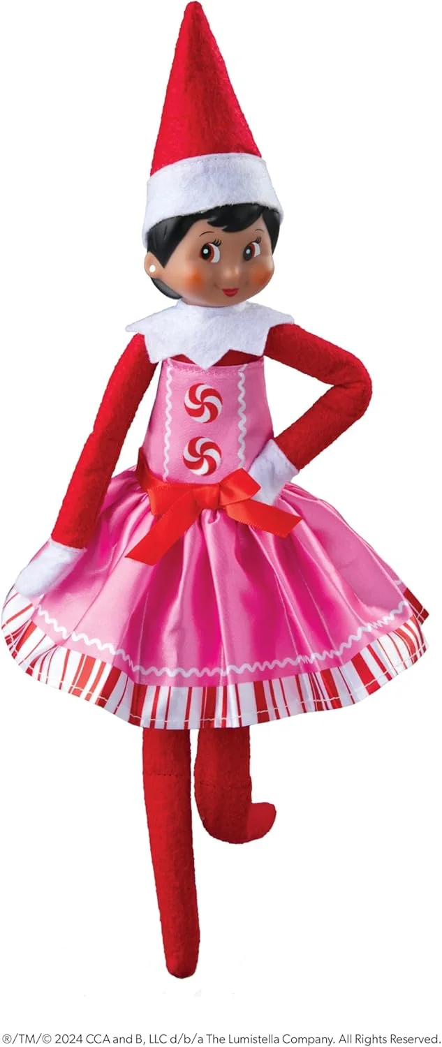 لباس نعنایی صورتی Claus Couture® برای الف روی طاقچه