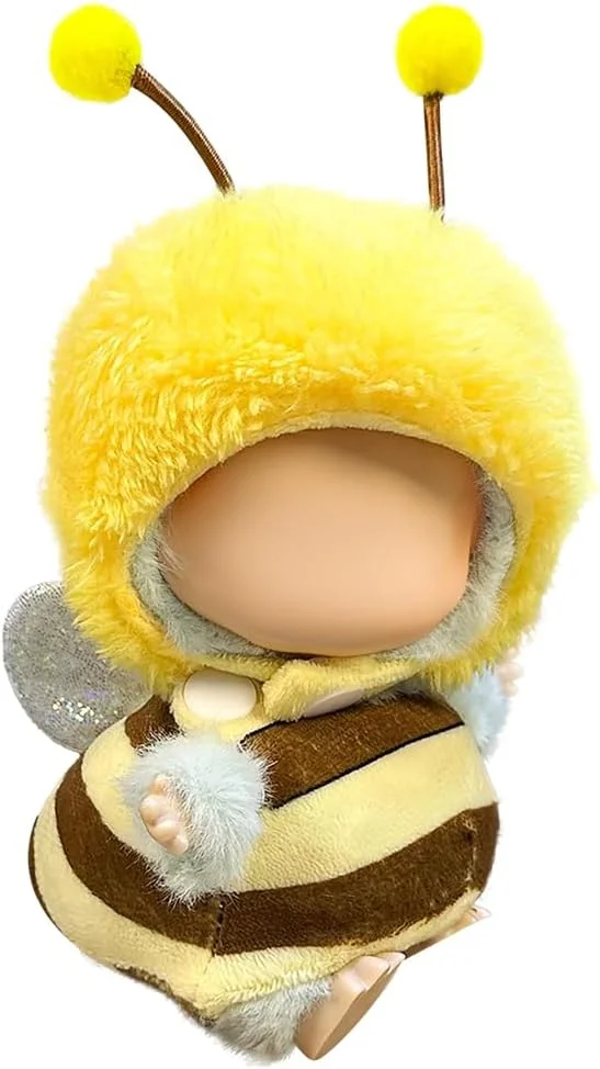 لباس عروسک آزون برای عروسک پولیشی لابوبو، لباس عروسک فشن برای عروسک های 17 سانتی متری، ست لباس تم زیبا، اسباب بازی های پولیشی طراح، لوازم جانبی لباس برای نمایش کلکسیونرها (زنبور)