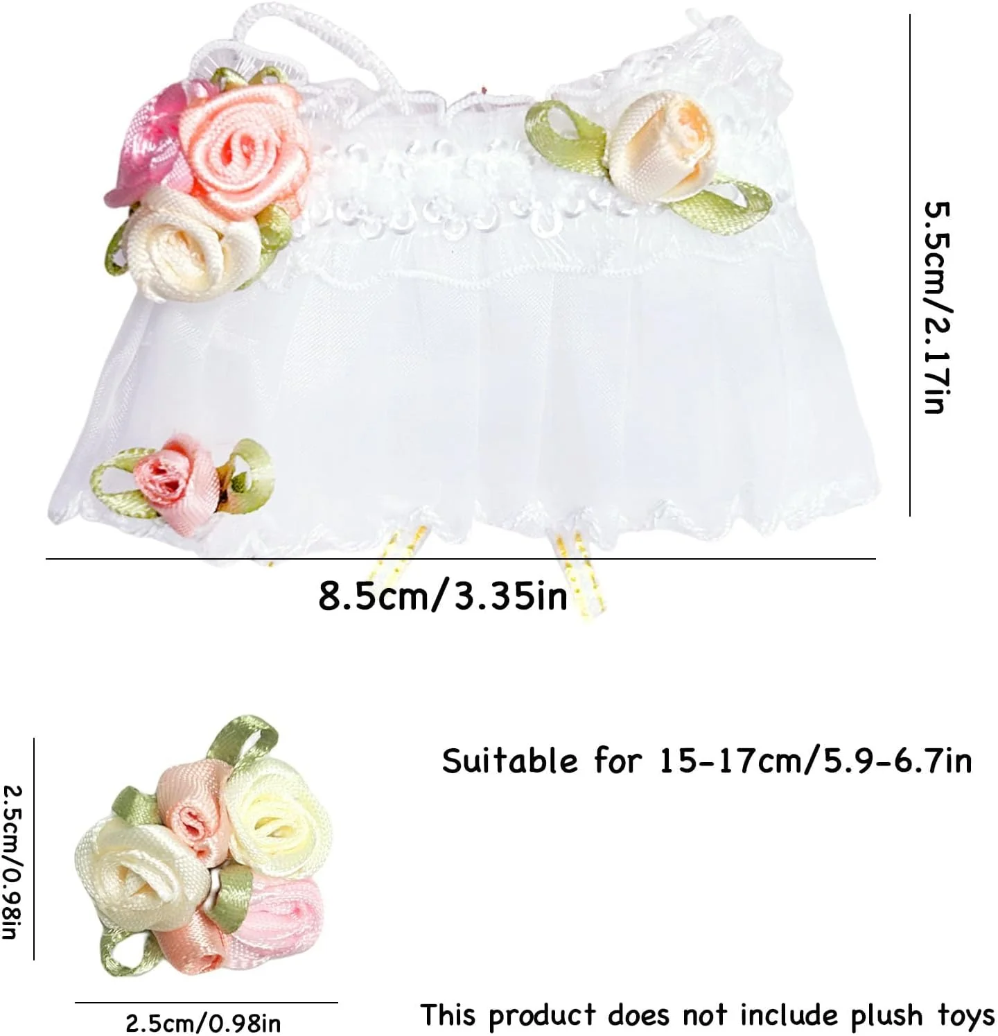 ست لباس 3 تکه عروسک لابوبو KASTWAVE، لباس عروسی، سربند و گیره مو برای عروسک های 17 سانتی متری، لباس پنبه ای غیر رسمی و مهمانی هدیه برای پسران و دختران (عروسک شامل نمی شود) ست لباس 3 تکه عروسک لابوبو KASTWAVE، لباس عروسی، سربند و گیره مو برای عروسک های 17 سانتی متری، لباس پنبه ای غیر رسمی و مهمانی هدیه برای پسران و دختران (عروسک شامل نمی شود)