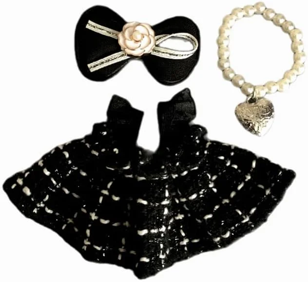 لباس عروسک 17 سانتی متری Coojaw (بدون عروسک)، لباس عروسک برای اسباب بازی، لوازم جانبی عروسک، لباس برای اسباب بازی پولیشی، بدون عروسک (مشکی) لباس عروسک 17 سانتی متری Coojaw (بدون عروسک)، لباس عروسک برای اسباب بازی، لوازم جانبی عروسک، لباس برای اسباب بازی پولیشی، بدون عروسک (مشکی)