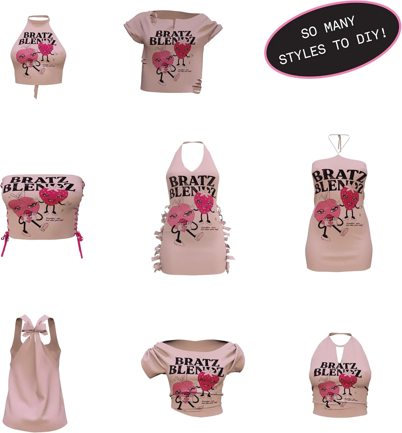 عروسک فشن کلویی Bratz Stylin' با تیشرت قابل تنظیم که میتوانید بپوشید، شامل لوازم جانبی، اسباببازیهای زیبا برای دختران عروسک فشن کلویی Bratz Stylin' با تیشرت قابل تنظیم که میتوانید بپوشید، شامل لوازم جانبی، اسباببازیهای زیبا برای دختران