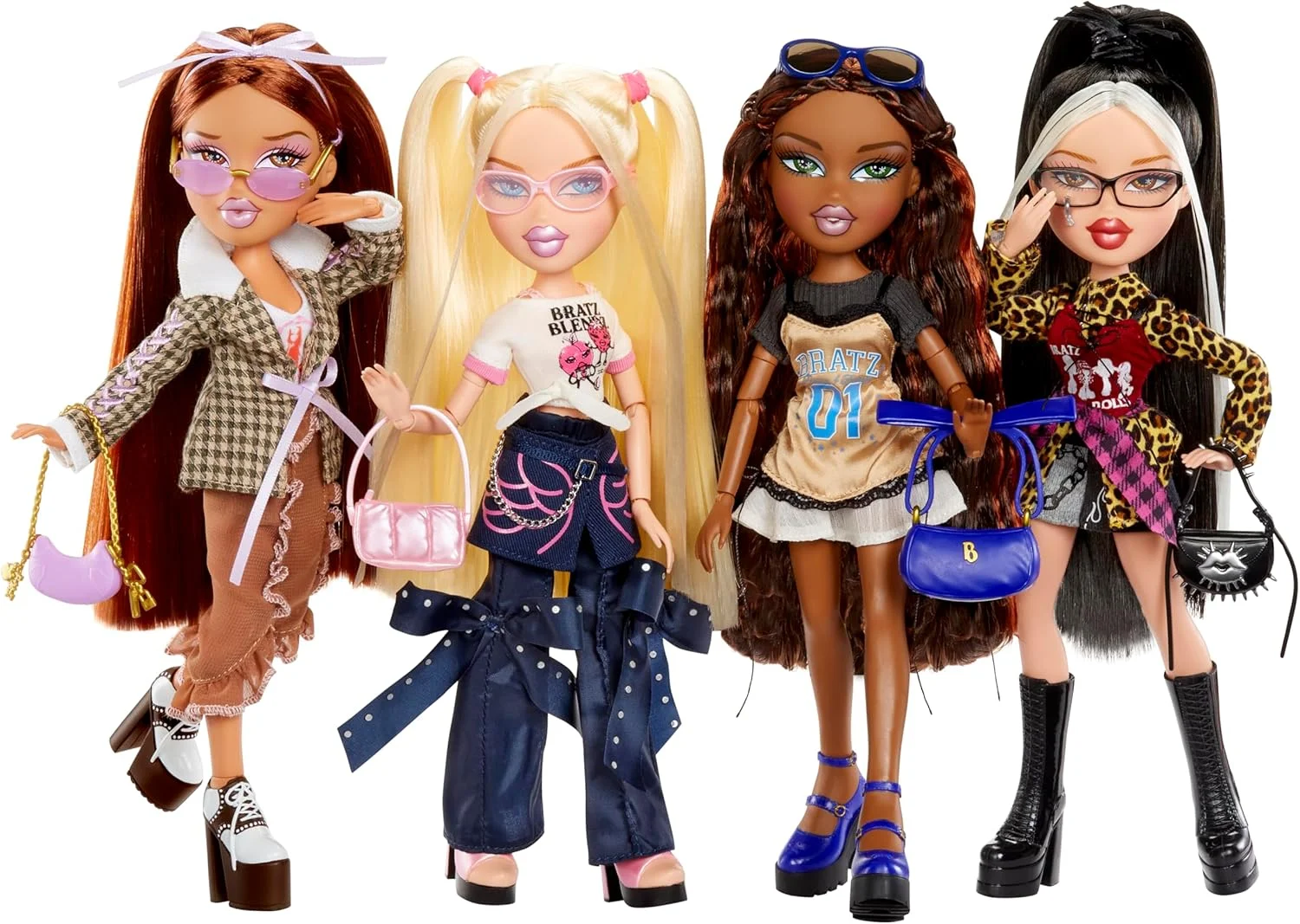 عروسک فشن کلویی Bratz Stylin' با تیشرت قابل تنظیم که میتوانید بپوشید، شامل لوازم جانبی، اسباببازیهای زیبا برای دختران عروسک فشن کلویی Bratz Stylin' با تیشرت قابل تنظیم که میتوانید بپوشید، شامل لوازم جانبی، اسباببازیهای زیبا برای دختران