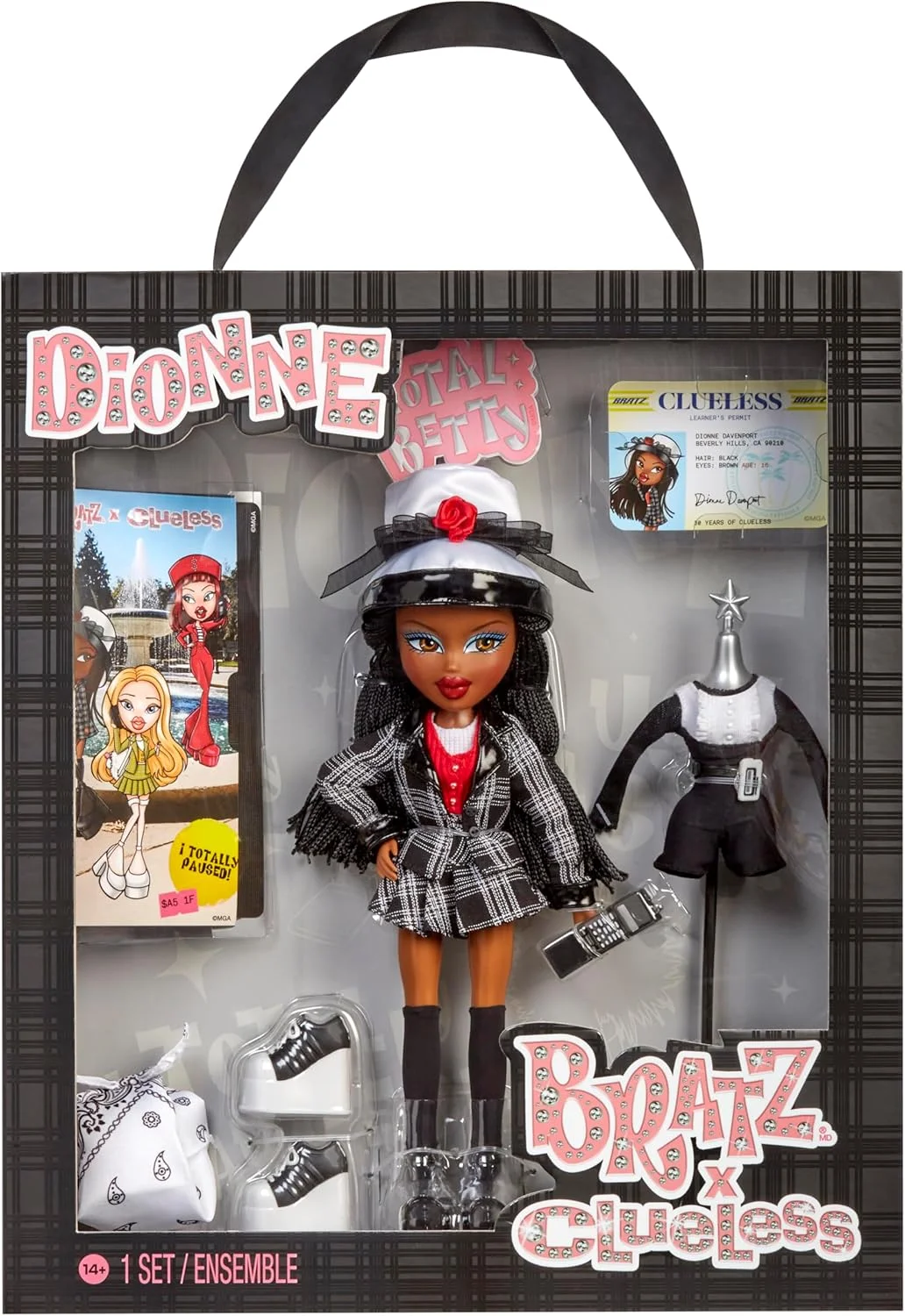 عروسک کلکسیونی مودیست فیلمی Bratz Clueless Dionne با لباس ها و لوازم جانبی واقعی عروسک کلکسیونی مودیست فیلمی Bratz Clueless Dionne با لباس ها و لوازم جانبی واقعی