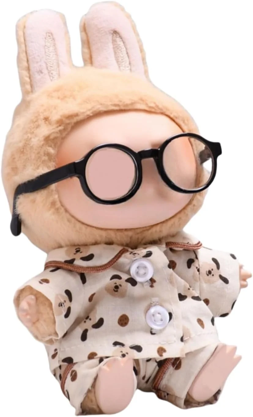 ست لباس برای عروسک لابوبو، سازگار با AZONEE برای عروسک لابوبو 17 سانتی‌متری (6.7 اینچی)، ست لباس‌های طراح برای لوازم جانبی عروسک‌های LABUBU، لباس خواب لوکس (بدون عروسک)