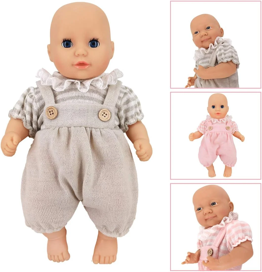 ست هدیه لباس 6 تکه DC-BEAUTIFUL برای نوزاد، دختر بچه، 14 تا 18 اینچ شامل لباس عروسک، کلاه، جوراب، در مجموع 14 عدد لباس سرهمی، لباس خواب، لباس مبدل ست هدیه لباس 6 تکه DC-BEAUTIFUL برای نوزاد، دختر بچه، 14 تا 18 اینچ شامل لباس عروسک، کلاه، جوراب، در مجموع 14 عدد لباس سرهمی، لباس خواب، لباس مبدل