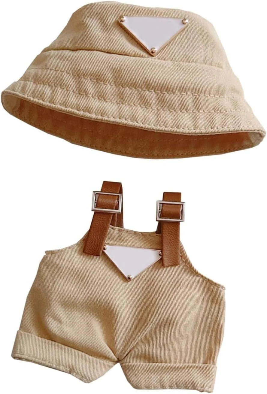 لباس عروسک، ست لباس عروسک زیبا، لباس برای عروسک های 17 سانتی متری، لباس پوشیدن با سبک منحصر به فرد، مناسب برای کلکسیونرها، هدایای کودکان، بدون عروسک (قهوه ای)