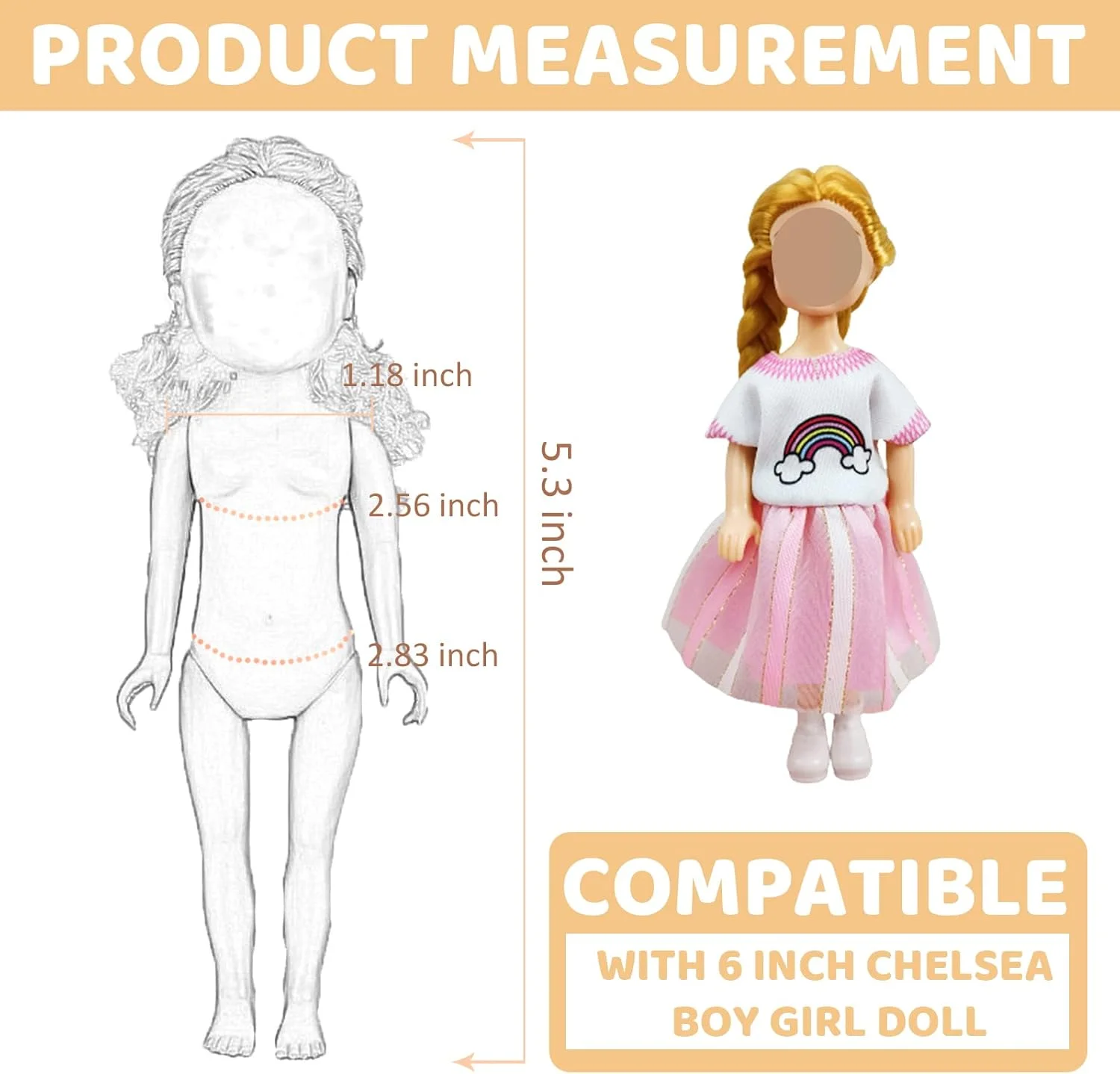 11 تکه لباس و لوازم جانبی زوجی سازگار با عروسک چلسی 6 اینچی، 3 لباس مجلسی، 2 تاپ، 2 شلوار، لباس های غیر رسمی، 2 جفت کفش سازگار با عروسک دختر و پسر چلسی، هدیه تولد شیرین