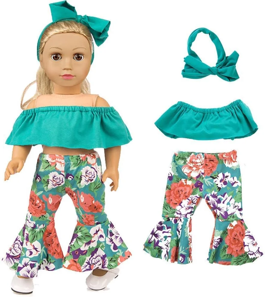 ZQDOLL ست هدیه 19 تکه لباس عروسک آمریکایی برای لباس و لوازم جانبی عروسک 18 اینچی، شامل 10 ست کامل لباس ZQDOLL ست هدیه 19 تکه لباس عروسک آمریکایی برای لباس و لوازم جانبی عروسک 18 اینچی، شامل 10 ست کامل لباس