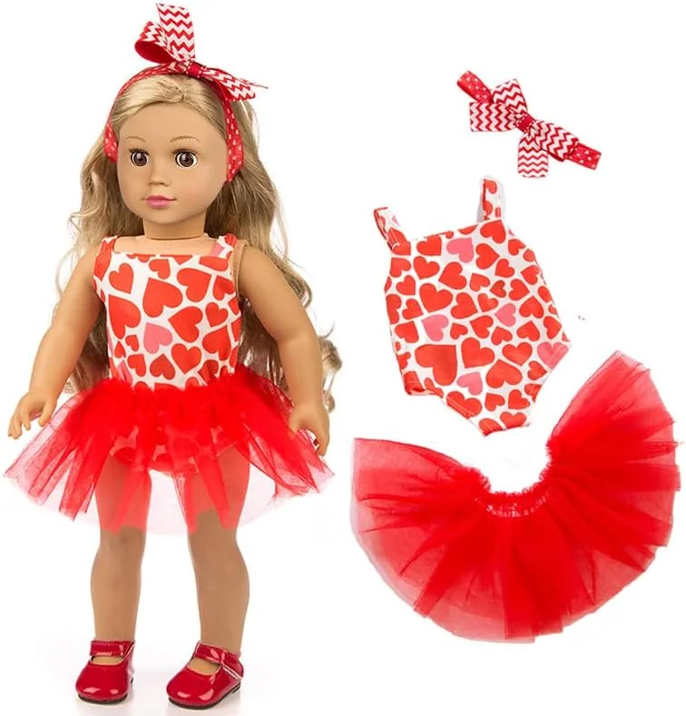 ZQDOLL ست هدیه 19 تکه لباس عروسک آمریکایی برای لباس و لوازم جانبی عروسک 18 اینچی، شامل 10 ست کامل لباس ZQDOLL ست هدیه 19 تکه لباس عروسک آمریکایی برای لباس و لوازم جانبی عروسک 18 اینچی، شامل 10 ست کامل لباس