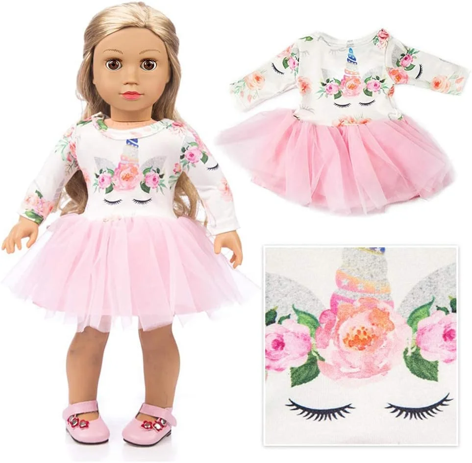 ZQDOLL ست هدیه 19 تکه لباس عروسک آمریکایی برای لباس و لوازم جانبی عروسک 18 اینچی، شامل 10 ست کامل لباس ZQDOLL ست هدیه 19 تکه لباس عروسک آمریکایی برای لباس و لوازم جانبی عروسک 18 اینچی، شامل 10 ست کامل لباس