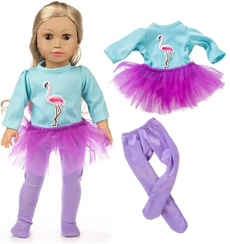 ZQDOLL ست هدیه 19 تکه لباس عروسک آمریکایی برای لباس و لوازم جانبی عروسک 18 اینچی، شامل 10 ست کامل لباس ZQDOLL ست هدیه 19 تکه لباس عروسک آمریکایی برای لباس و لوازم جانبی عروسک 18 اینچی، شامل 10 ست کامل لباس