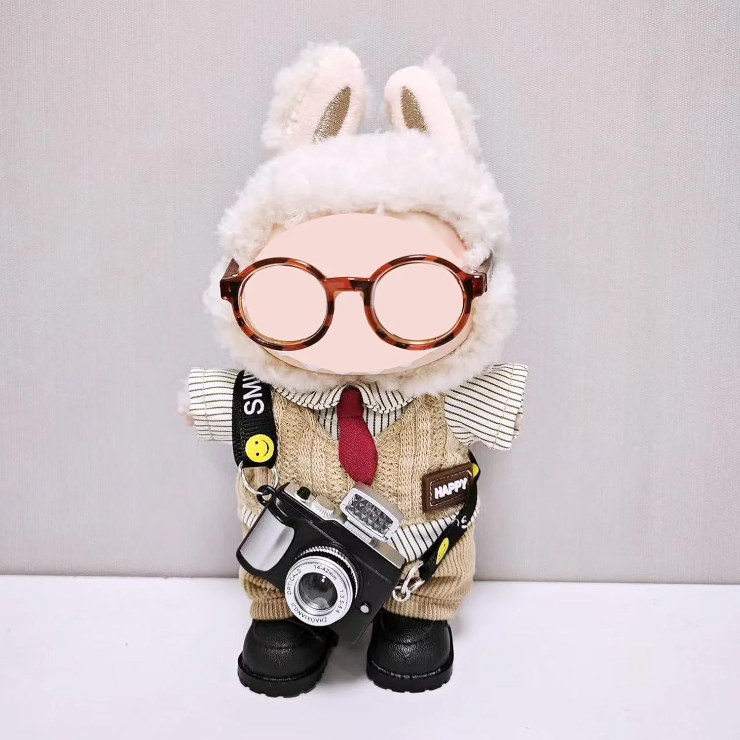 ست لباس عروسک ممتاز OCTOS برای عروسک های 17 سانتی متری با آزادی ترکیب و تطبیق - ست پنبه ای نرم برای نمایش شیک و هدیه ای فوق العاده (سبک کالج)