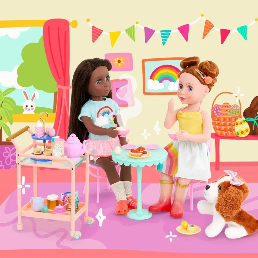 لباس عروسک 14 اینچی Glitter Girls by Battat - مدل Smile! لباس رنگین کمانی بارانی یا آفتابی، گیره مو، بارانی و چکمه، اسباب بازی، لباس و لوازم جانبی برای کودکان 3 سال به بالا لباس عروسک 14 اینچی Glitter Girls by Battat - مدل Smile! لباس رنگین کمانی بارانی یا آفتابی، گیره مو، بارانی و چکمه، اسباب بازی، لباس و لوازم جانبی برای کودکان 3 سال به بالا