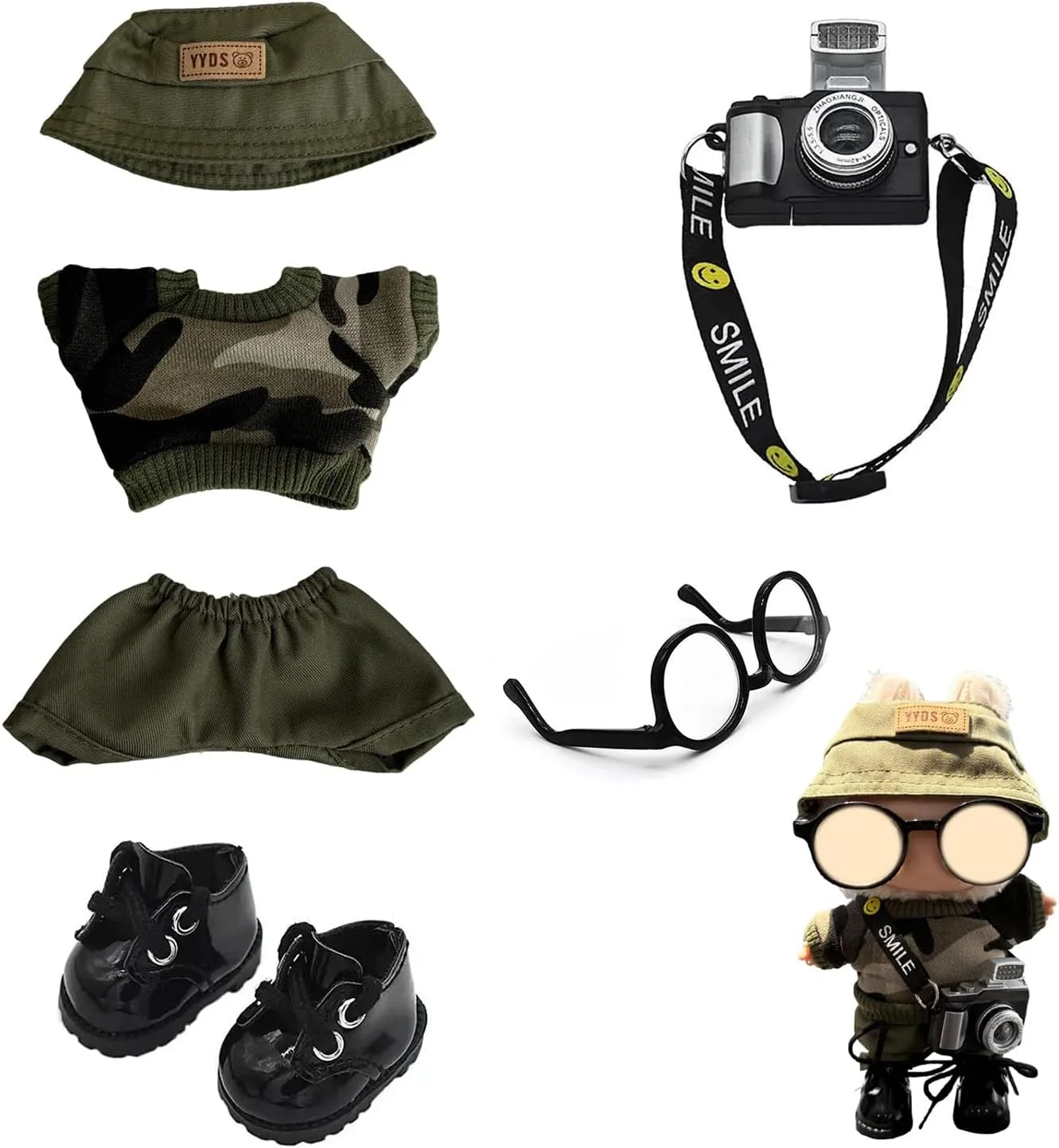 ست لباس عروسک برای لابوبو، ست لباس مد با لوازم جانبی زیبا، لباس عروسک پولیشی 17 سانتی متری، لباس عروسک شیک برای کلکسیونرهای لابوبو (عروسک شامل نمی شود) ست لباس عروسک برای لابوبو، ست لباس مد با لوازم جانبی زیبا، لباس عروسک پولیشی 17 سانتی متری، لباس عروسک شیک برای کلکسیونرهای لابوبو (عروسک شامل نمی شود)