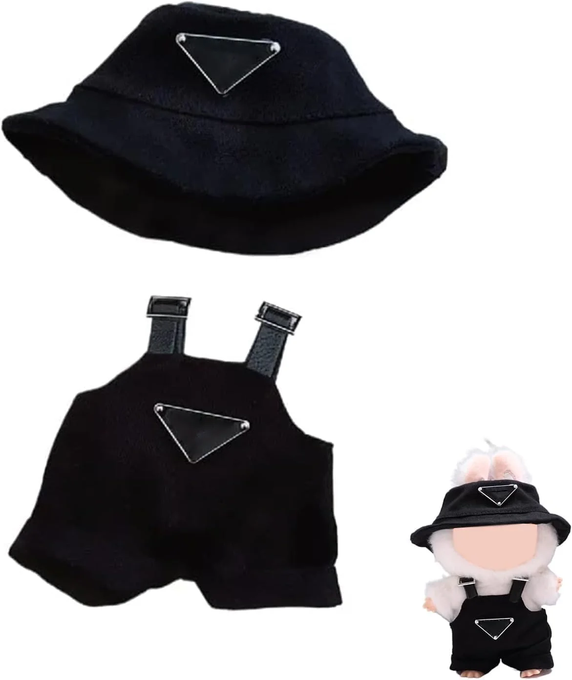 ست لباس 17 سانتی متری FEJYTOR (بدون عروسک)، ست کلاه و سرهمی برای لباس های جانبی 17 سانتی متری، لباس های زیبا برای لباس پوشیدن با سبک منحصر به فرد (مشکی) ست لباس 17 سانتی متری FEJYTOR (بدون عروسک)، ست کلاه و سرهمی برای لباس های جانبی 17 سانتی متری، لباس های زیبا برای لباس پوشیدن با سبک منحصر به فرد (مشکی)