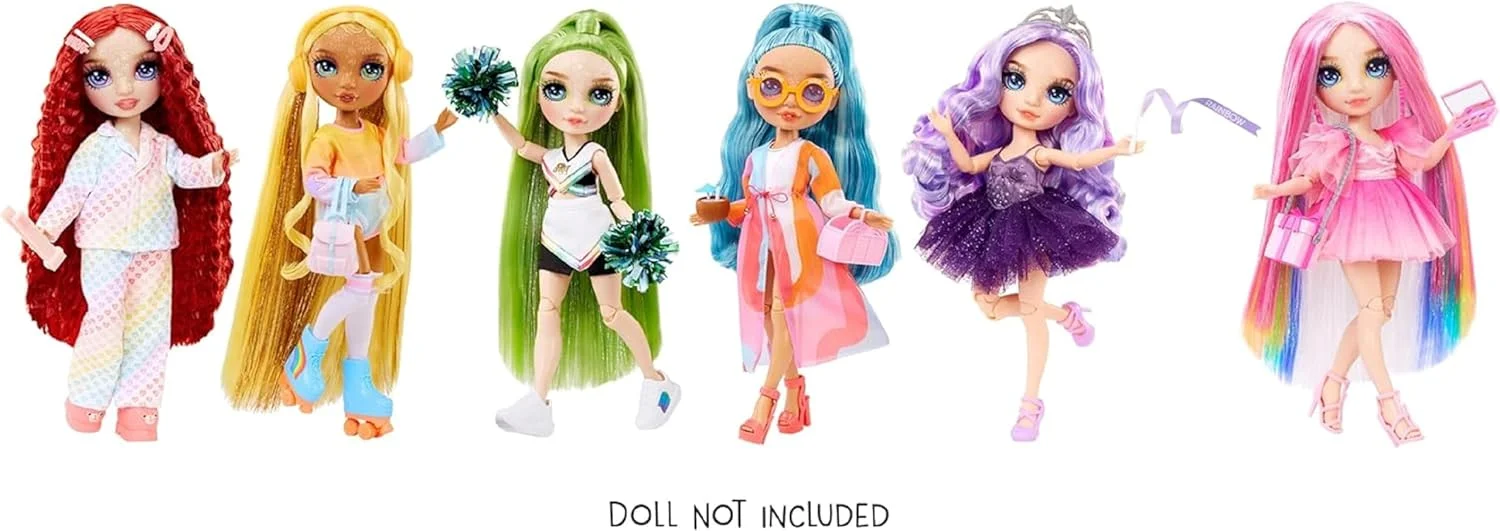 بسته مد رنگین کمان های، شامل 1 لباس کامل، کفش، جواهرات و لوازم جانبی بازی. کدام لباس را دریافت خواهید کرد؟ ترکیب و مطابقت برای ایجاد ظاهرهای سرگرم کننده. هدیه اسباب بازی کودکان 4-12 سال بسته مد رنگین کمان های، شامل 1 لباس کامل، کفش، جواهرات و لوازم جانبی بازی. کدام لباس را دریافت خواهید کرد؟ ترکیب و مطابقت برای ایجاد ظاهرهای سرگرم کننده. هدیه اسباب بازی کودکان 4-12 سال