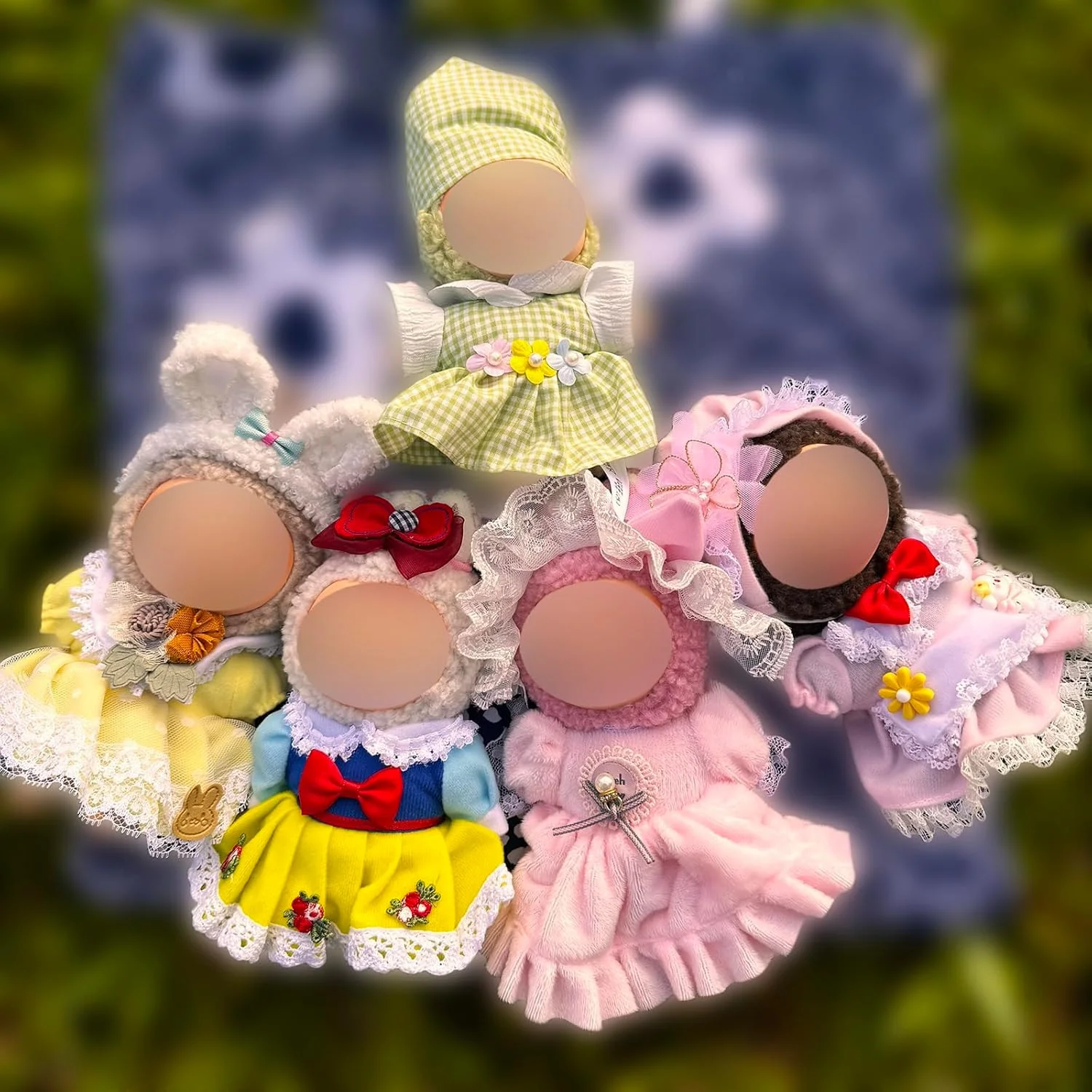 ست لباس عروسکی برای لباس های عروسک لابوبو، لوازم جانبی لباس عروسک، لباس های مد روز با لوازم جانبی، برای 17 سانتی متر نسخه 1 و 2 (عروسک شامل نمی شود)