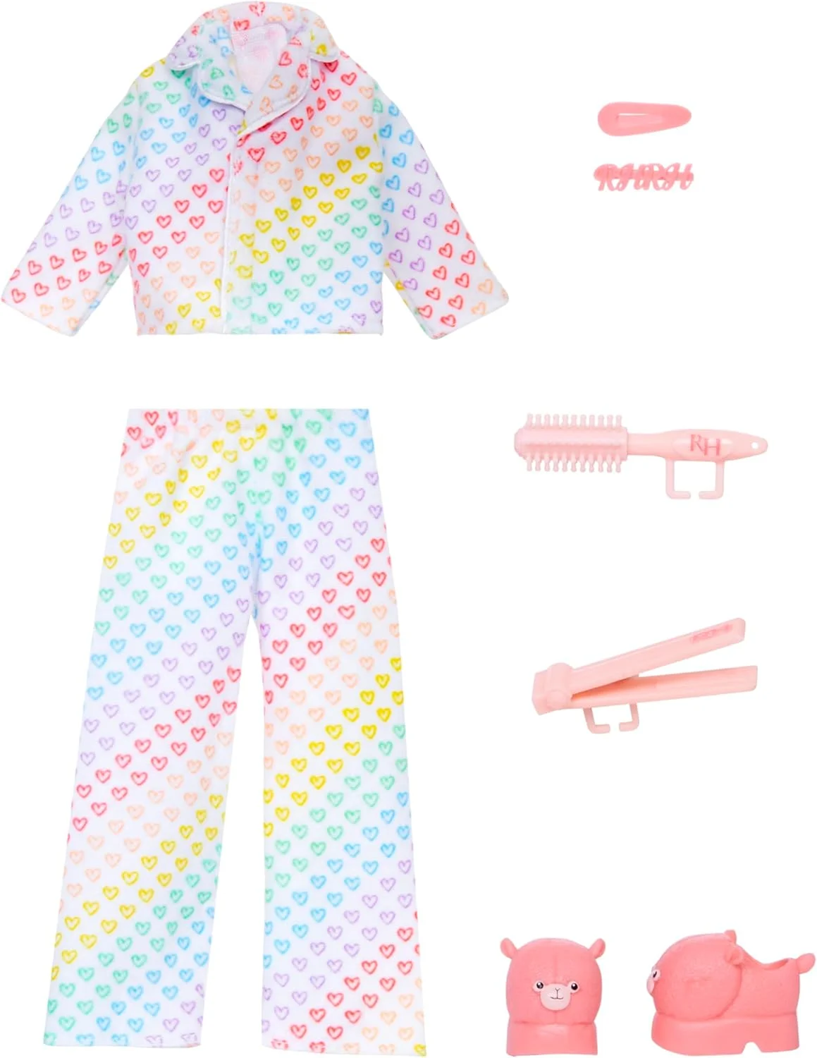 بسته مد رنگین کمان های، مهمانی شب شامل 1 لباس کامل پیژامه، دمپایی، جواهرات و لوازم جانبی بازی. با بسته های دیگر ترکیب و مطابقت کنید تا ظاهرهای سرگرم کننده زیادی ایجاد کنید. هدیه اسباب بازی کودکان 4-12 سال بسته مد رنگین کمان های، مهمانی شب شامل 1 لباس کامل پیژامه، دمپایی، جواهرات و لوازم جانبی بازی. با بسته های دیگر ترکیب و مطابقت کنید تا ظاهرهای سرگرم کننده زیادی ایجاد کنید. هدیه اسباب بازی کودکان 4-12 سال