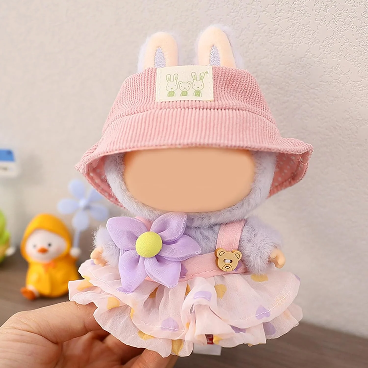 لباس عروسک 17 سانتی متری، ست 2 تکه کلاه و دامن، لباس شیک و با کیفیت، لباس زیبا برای لوازم جانبی عروسک، صورتی (عروسک شامل نمی شود) لباس عروسک 17 سانتی متری، ست 2 تکه کلاه و دامن، لباس شیک و با کیفیت، لباس زیبا برای لوازم جانبی عروسک، صورتی (عروسک شامل نمی شود)