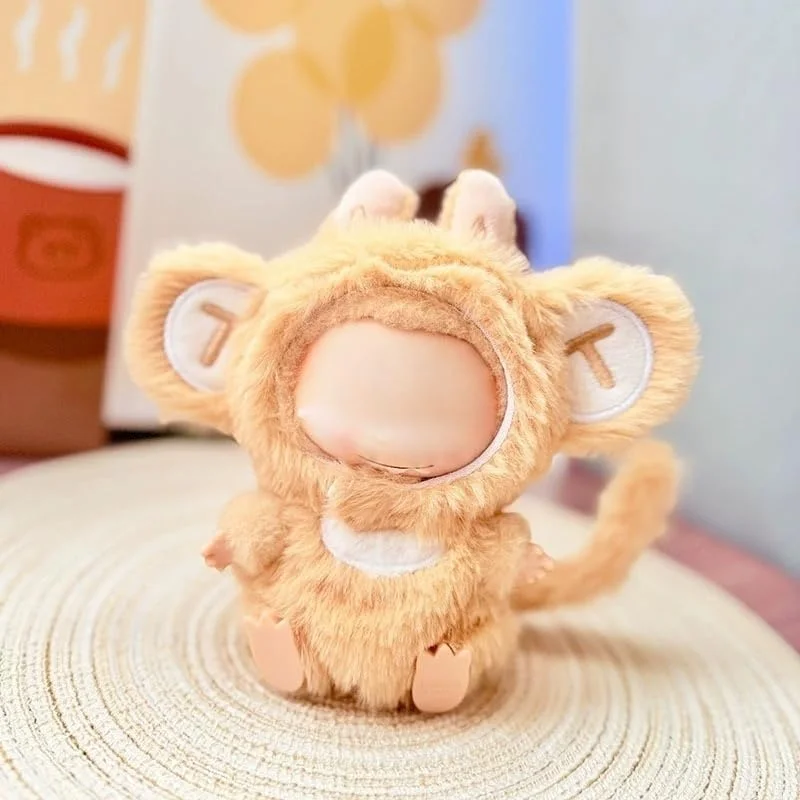 لباس میمون بامزه برای عروسک لابوبو نسل 1/2/3، مناسب کلکسیونرها یا طرفداران ست لباس فانتزی حیوانات لابوبو، پارچه مخمل نرم، پوشیدن آسان، ایده آل برای نمایش و هدیه (عروسک شامل نمی شود)