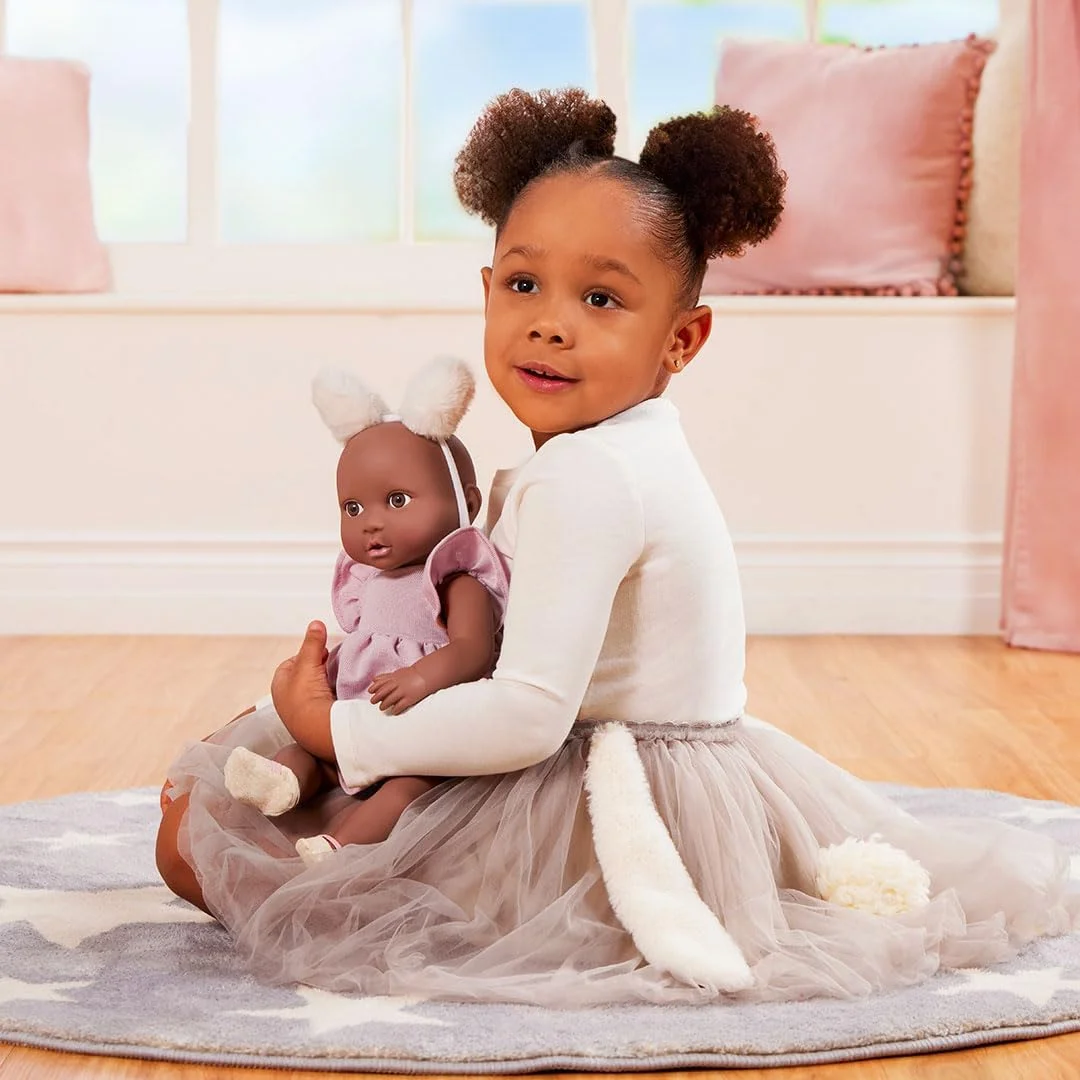 LullaBaby - عروسک بچه - ست لباس - پیراهن صورتی، هدبند، دندان گیر و کفش - بازی خیالی - 2 سال به بالا - لباس عروسک LullaBaby - عروسک بچه - ست لباس - پیراهن صورتی، هدبند، دندان گیر و کفش - بازی خیالی - 2 سال به بالا - لباس عروسک