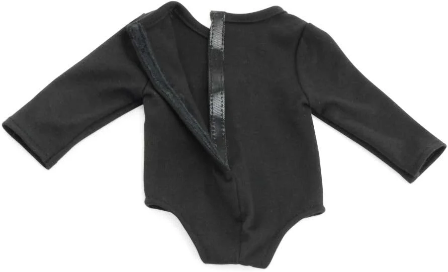 لباس عروسک 18 اینچی امیلی رز، لباس گربه سیاه 5 تکه جدید و بهبود یافته، شامل کفش و لوازم جانبی هدبند | لباس هالووین عالی برای عروسک های 18 اینچی | شرکت آمریکایی