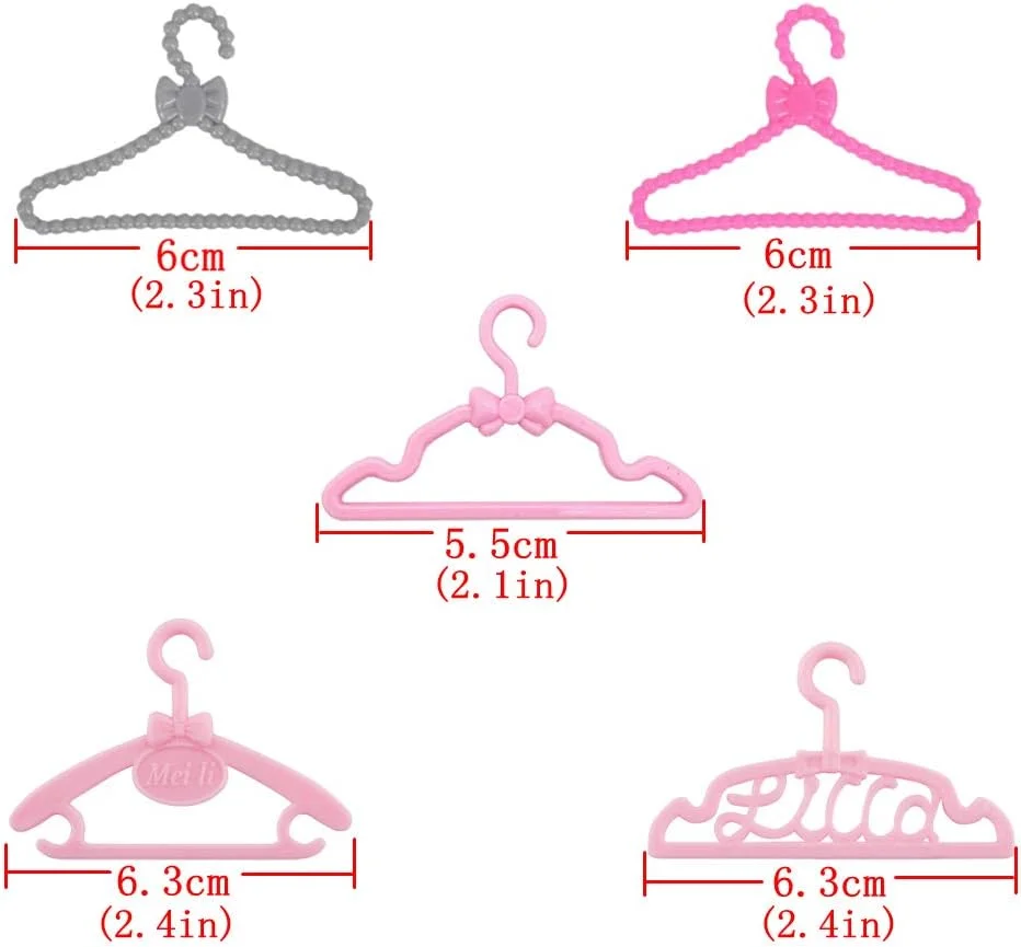 ای-تینگ 60 عدد چوب لباسی مینیاتوری عروسک پلاستیکی مخلوط چوب لباسی کوچک برای عروسک دخترانه 11.5 اینچی لوازم جانبی لباس عروسک ای-تینگ 60 عدد چوب لباسی مینیاتوری عروسک پلاستیکی مخلوط چوب لباسی کوچک برای عروسک دخترانه 11.5 اینچی لوازم جانبی لباس عروسک