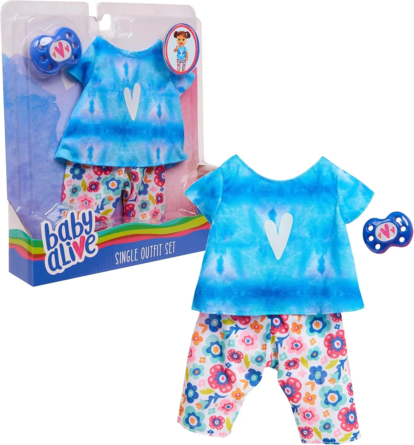 ست لباس تکی و لوازم جانبی Baby Alive، تی شرت طرح تایلندی، مناسب برای اکثر عروسک های 12 تا 14 اینچی، اسباب بازی های کودکان بالای 3 سال از Just Play